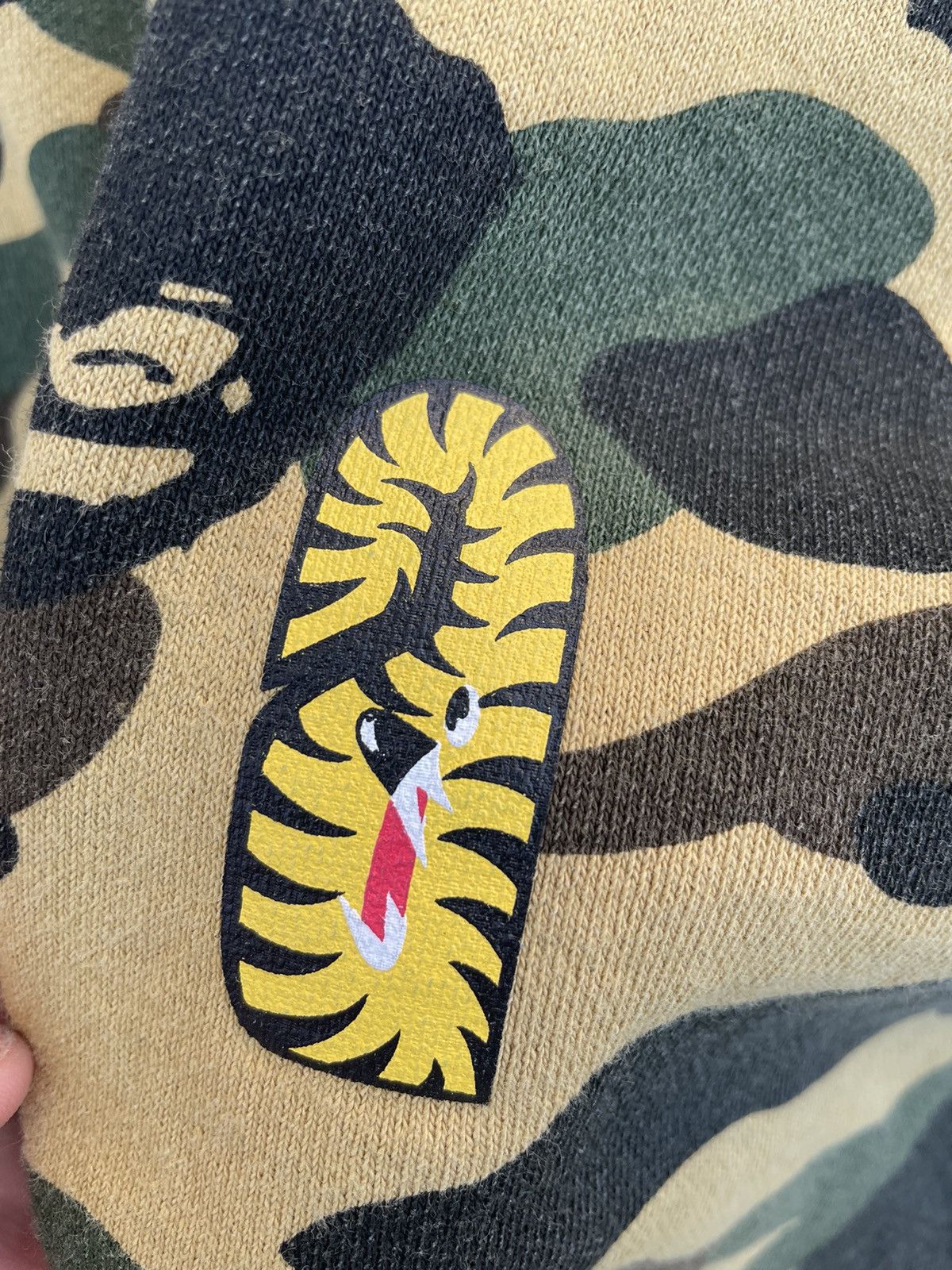 Bape Bape 1st Camo Yellow Tiger Full Zip Hoodie Size US XL / EU 56 / 4 - 6 Thumbnail
