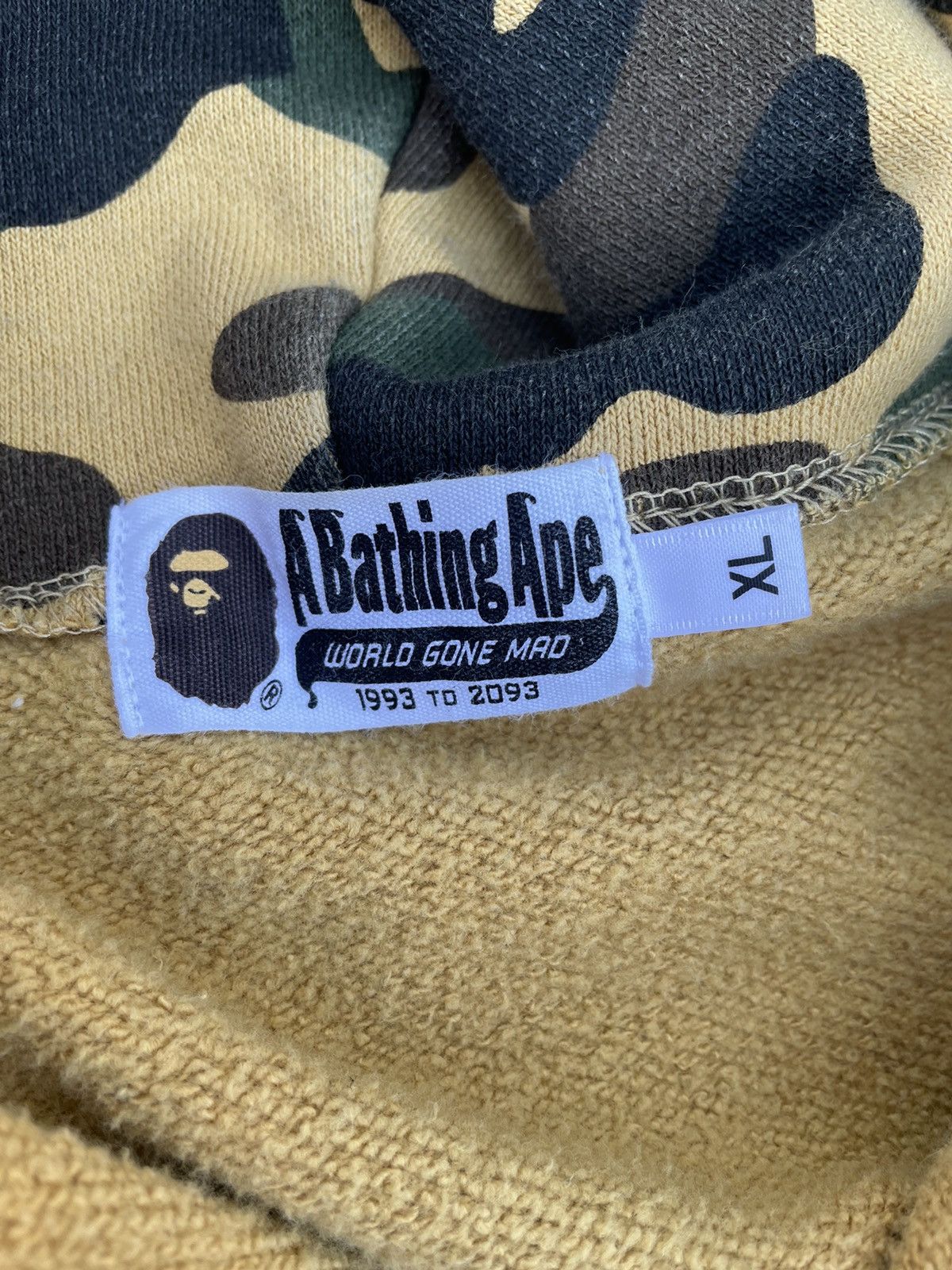 Bape Bape 1st Camo Yellow Tiger Full Zip Hoodie Size US XL / EU 56 / 4 - 10 Thumbnail