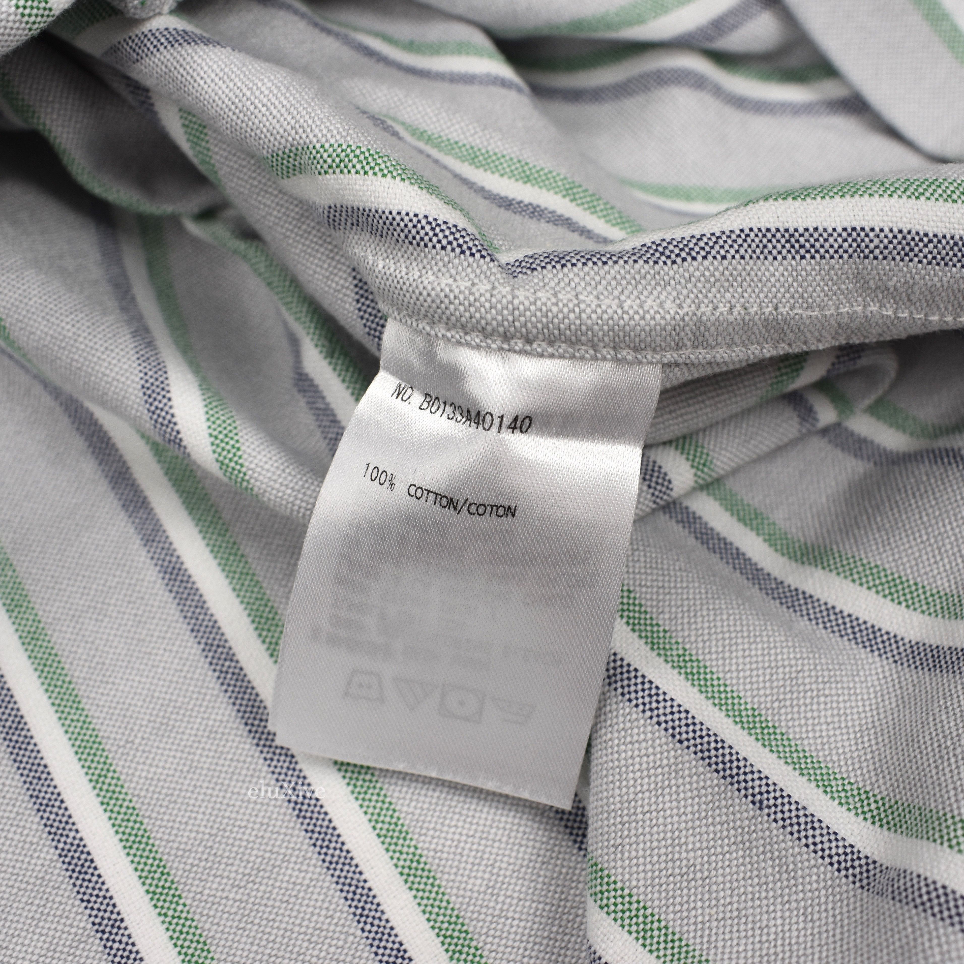 Thom Browne Thom Grey Logo Stripe Oxford Shirt NWT Size US XL / EU 56 / 4 - 10 Thumbnail