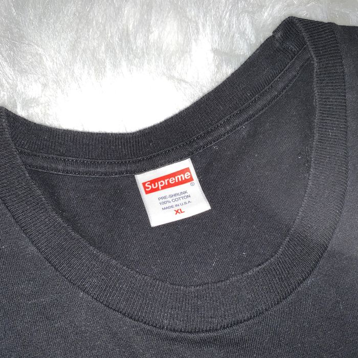 Supreme SIGNATURE SUPREME VERTICAL LOGO S/S T SHIRT | Grailed