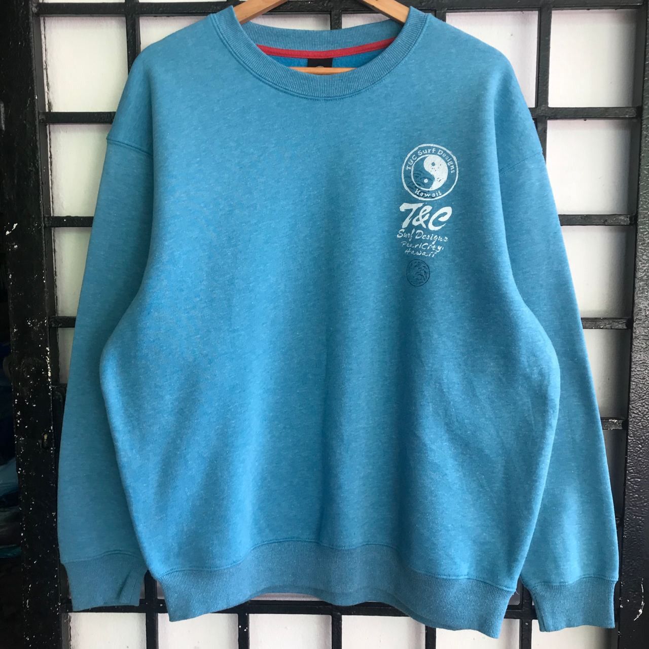 Vintage 🔥 Vintage T&C Surf Design Hawaii Sweatshirt Size US XL / EU 56 / 4 - 3 Thumbnail