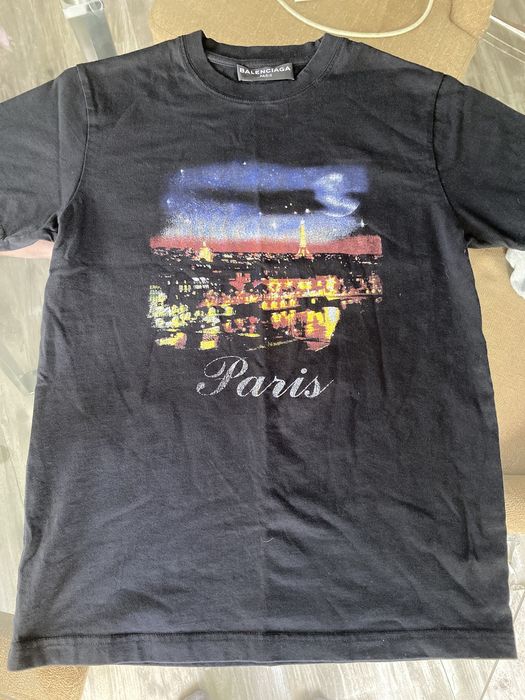 balenciaga paris t shirt eiffel tower