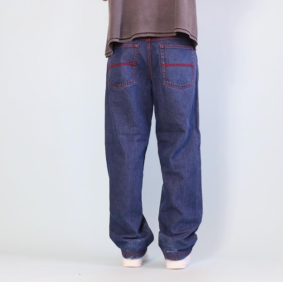 Vintage Vintage 00’s Risk Jeans Baggy Jeans Size US 35 - 3 Thumbnail