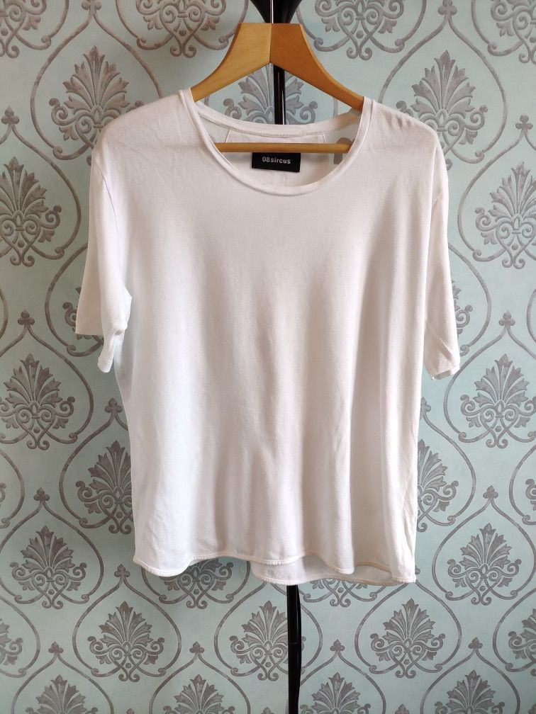 08sircus GRAIL ! White logo print tee.Like Undercover or Julius tees Size US M / EU 48-50 / 2 - 1 Thumbnail