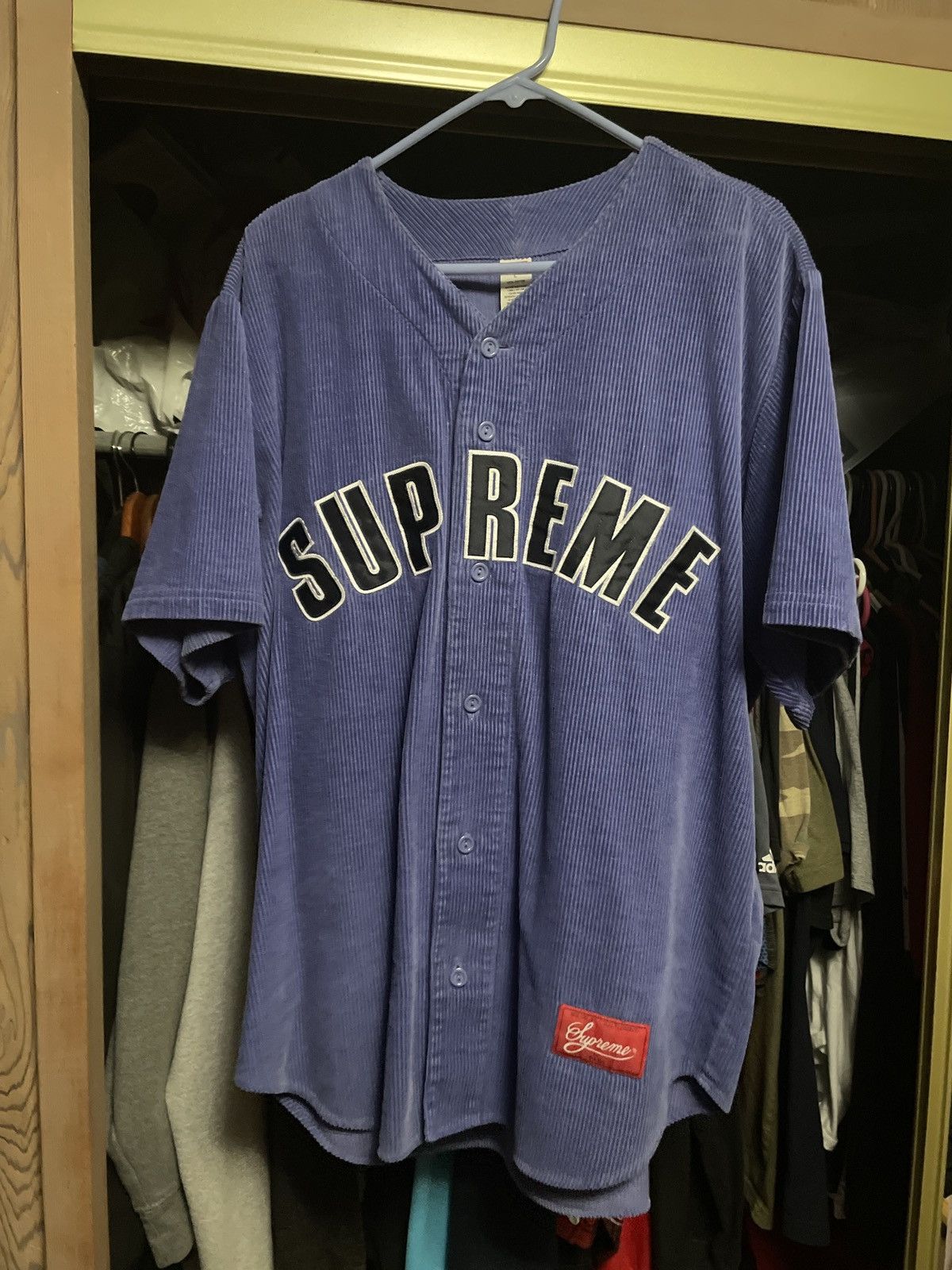 Supreme Corduroy Baseball Jersey | Grailed