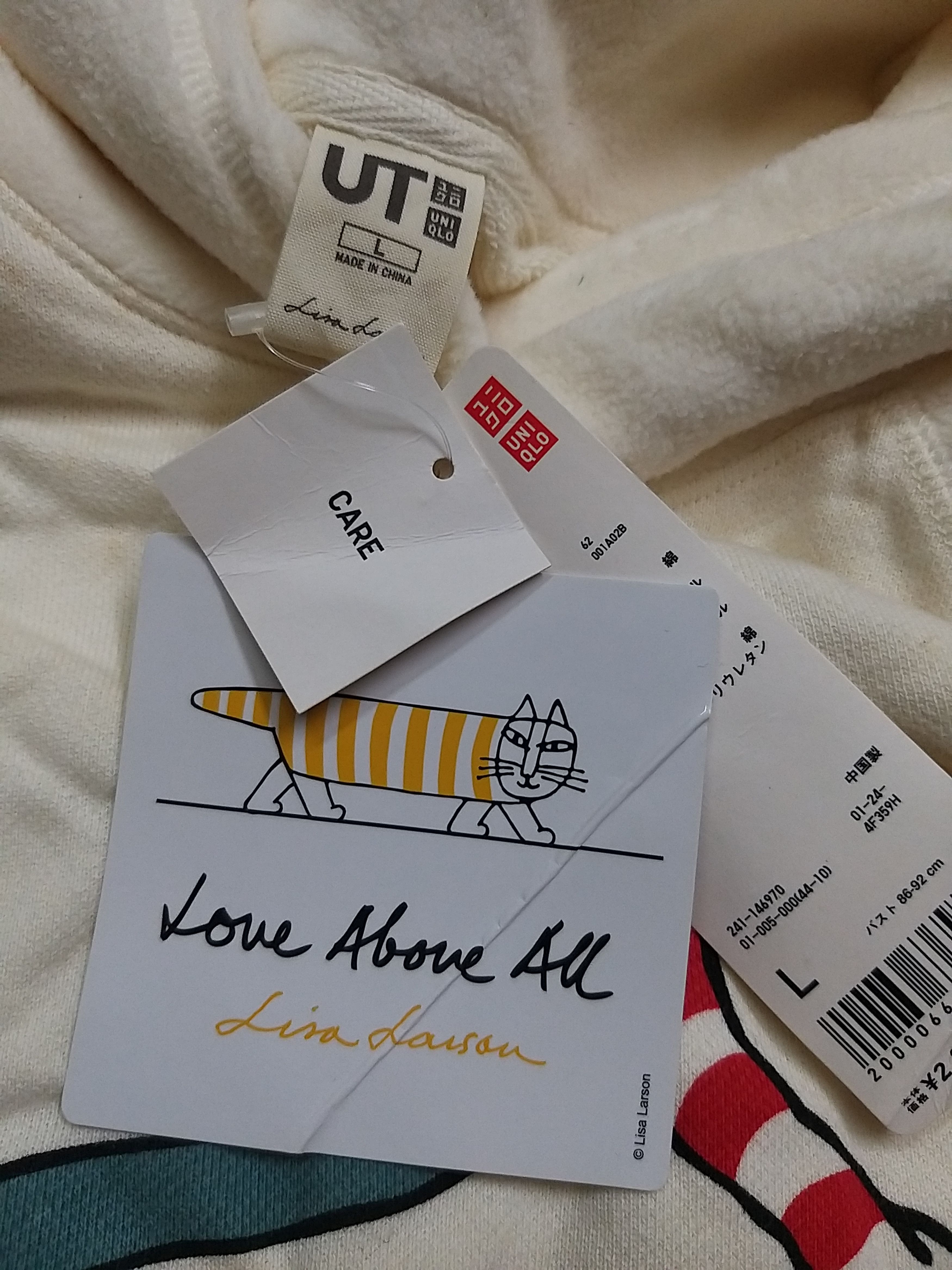 Japanese Brand (NWT)UNIQLO X LISA LARSON PULLOVER HOODIES Size US S / EU 44-46 / 1 - 9 Thumbnail