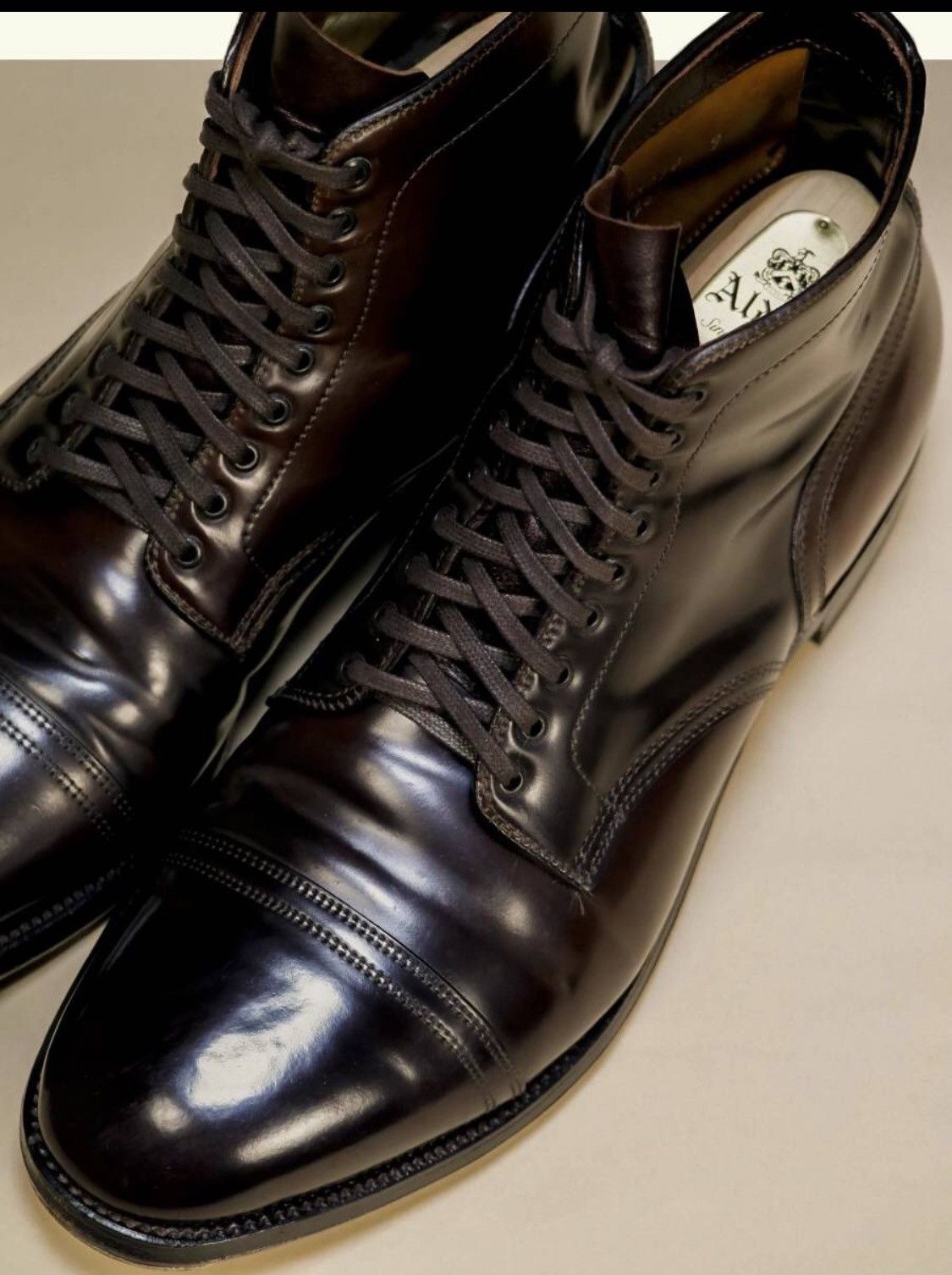 Alden alden x anatomica boots us11B/D modified last shell cordovan | Grailed