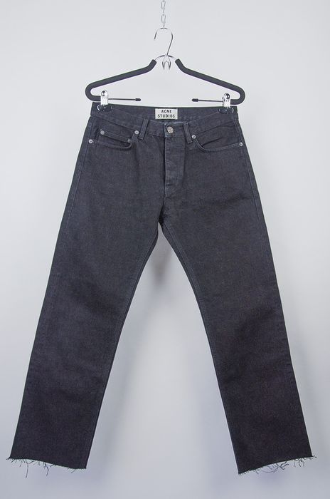 Acne Studios ACNE STUDIOS Black Nolan Raw Jeans | Grailed