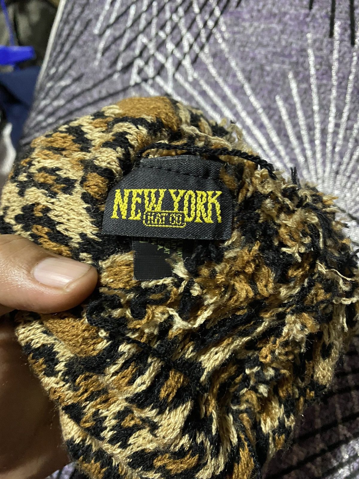 Vintage NEW YORK HAT SNAKE SKIN DESIGN BEANIE Size ONE SIZE - 4 Thumbnail