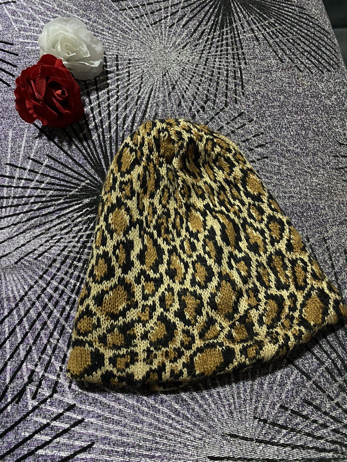 Vintage NEW YORK HAT SNAKE SKIN DESIGN BEANIE Size ONE SIZE - 3 Thumbnail