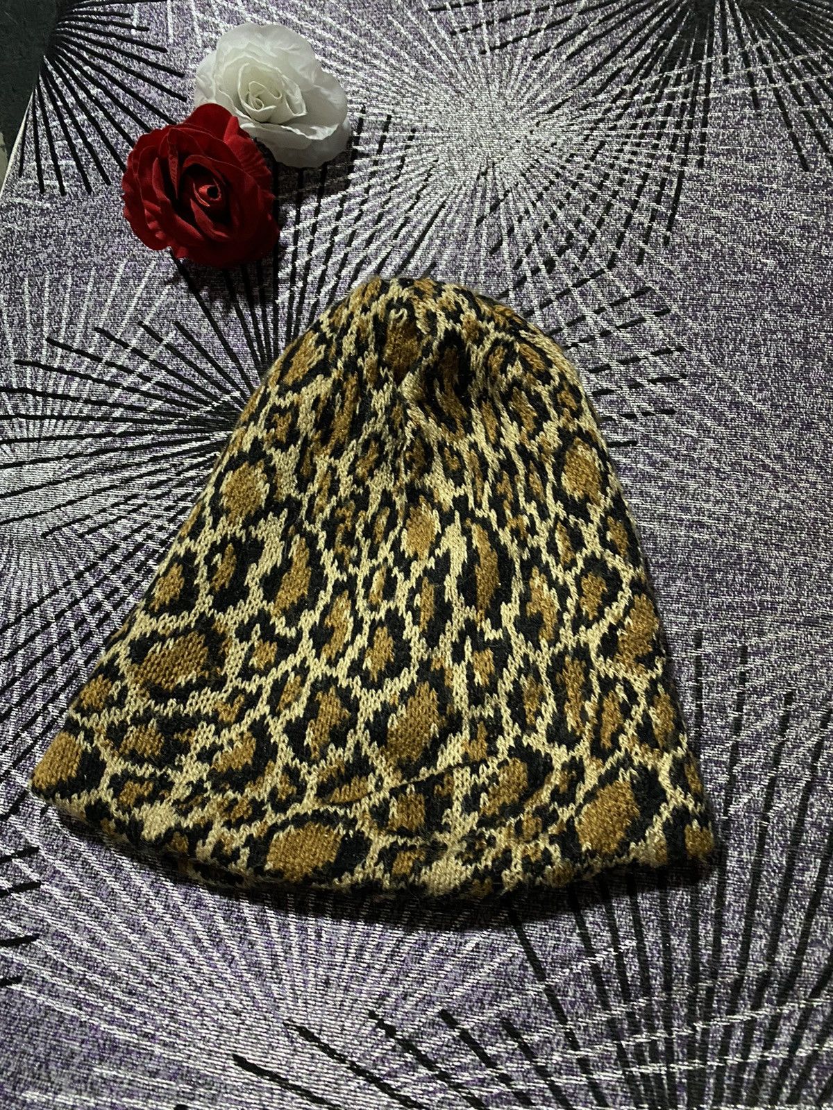 Vintage NEW YORK HAT SNAKE SKIN DESIGN BEANIE Size ONE SIZE - 2 Thumbnail