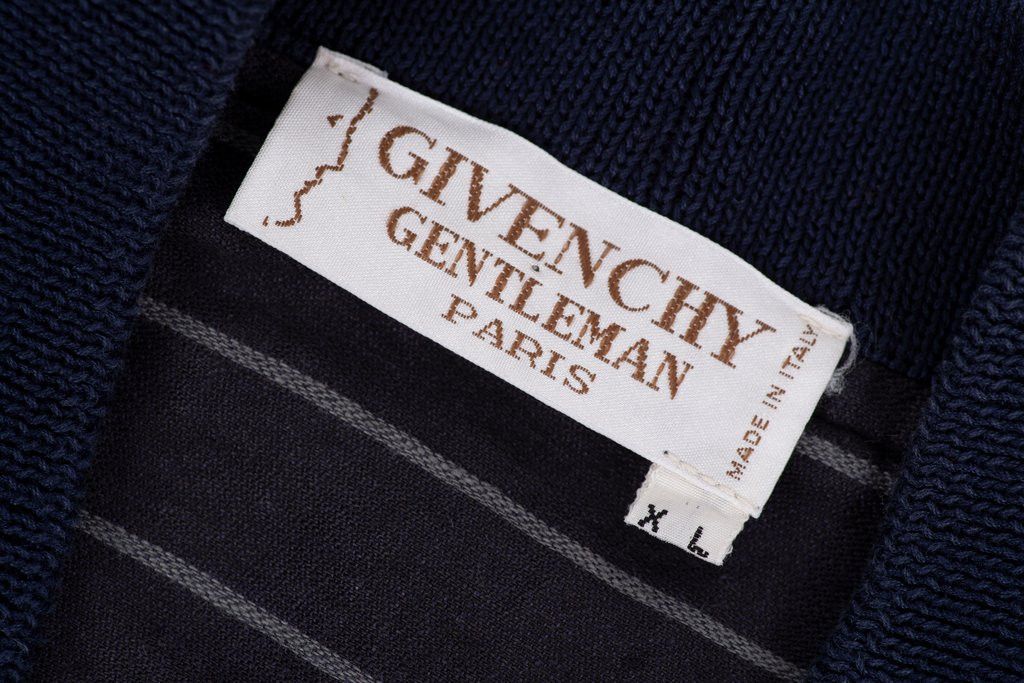 Givenchy Givenchy Vintage Linen Striped Y-Neck Jacket Size US XL / EU 56 / 4 - 7 Thumbnail