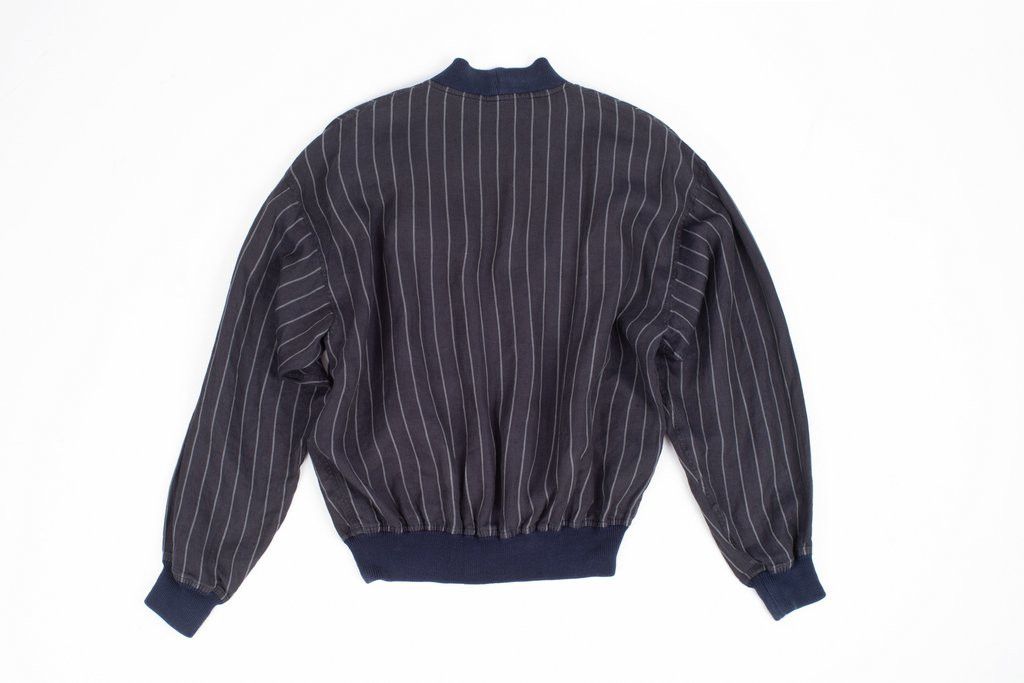 Givenchy Givenchy Vintage Linen Striped Y-Neck Jacket Size US XL / EU 56 / 4 - 6 Thumbnail