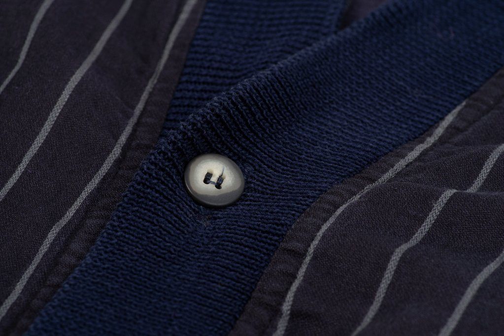 Givenchy Givenchy Vintage Linen Striped Y-Neck Jacket Size US XL / EU 56 / 4 - 3 Thumbnail