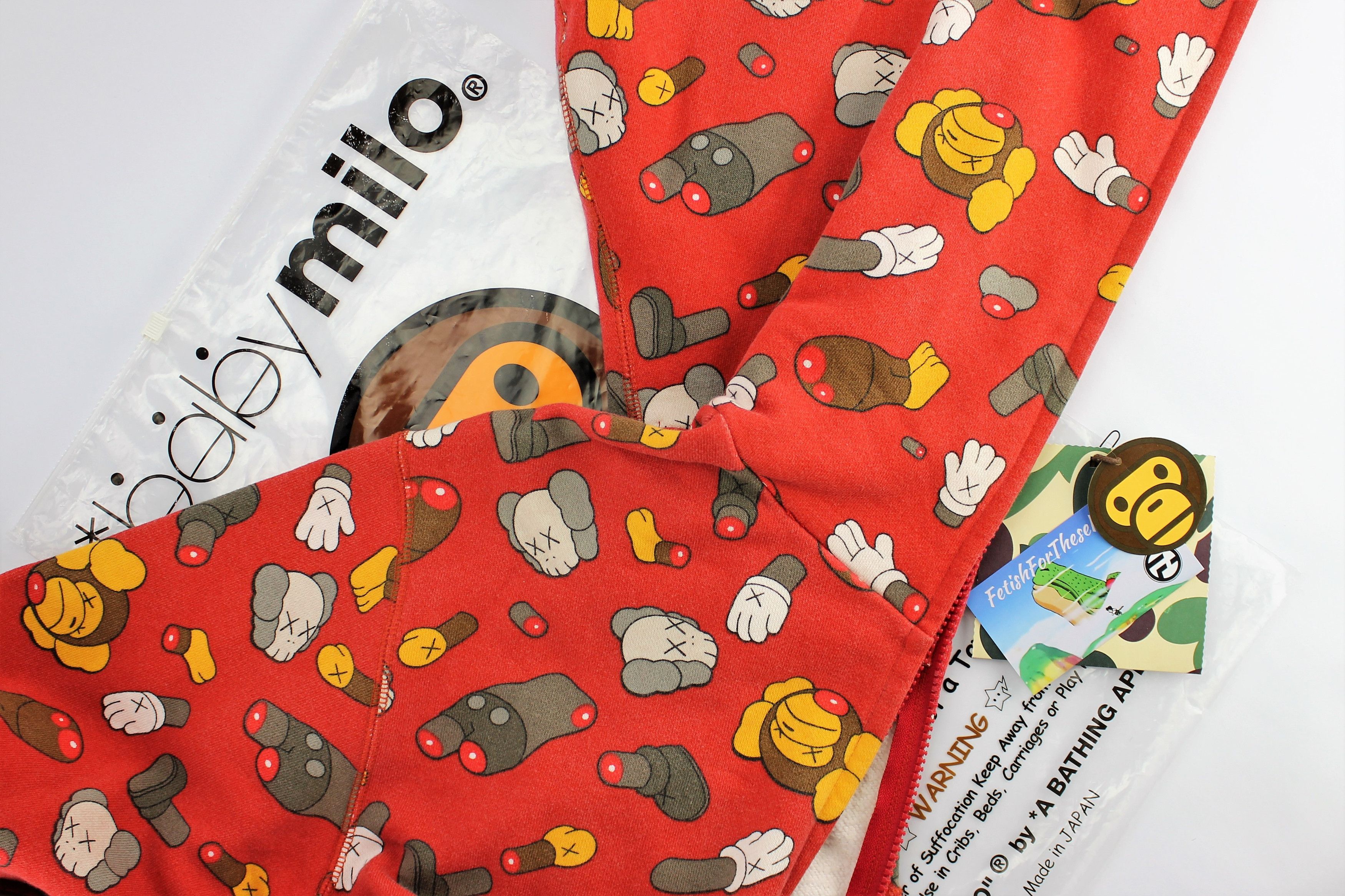 Bape Kaws x Baby Milo Slaughter Dissected Companion Hoodie
