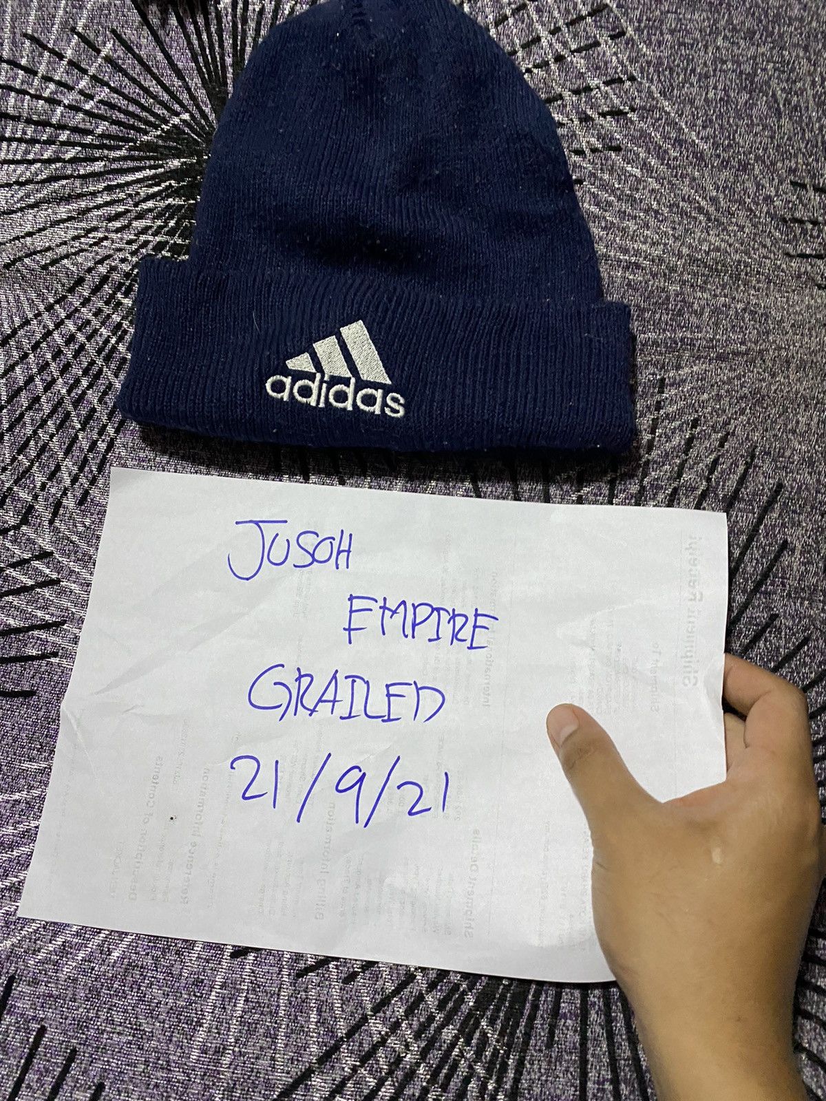 Vintage VINTAGE 90s ADIDAS BEANIE MADE IN JAPAN Size ONE SIZE - 6 Thumbnail