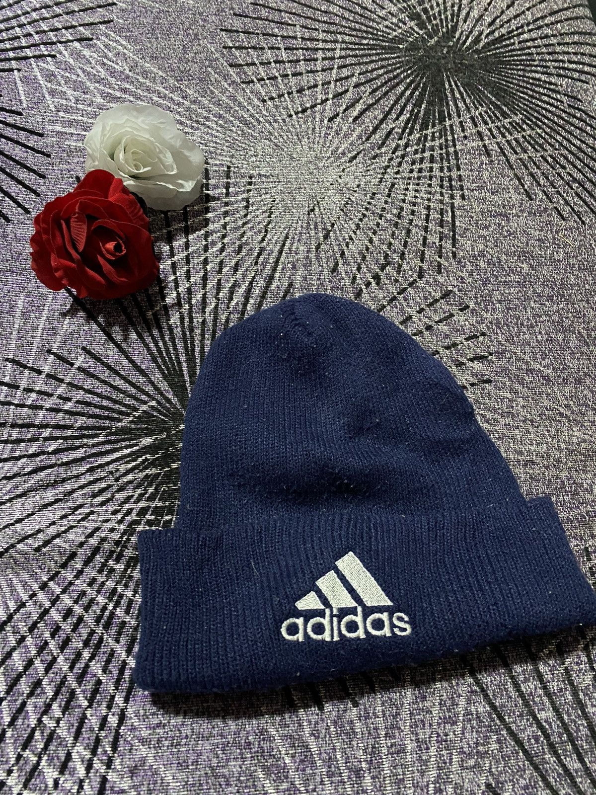 Vintage VINTAGE 90s ADIDAS BEANIE MADE IN JAPAN Size ONE SIZE - 2 Thumbnail