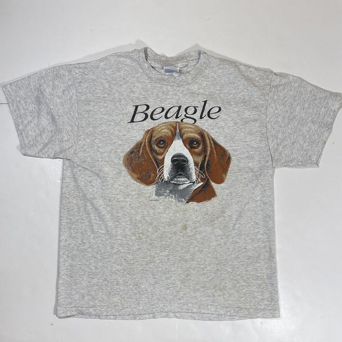 Hanes × Vintage 90’s Beagle Dog Tee Size US L / EU 52-54 / 3 - 2 Thumbnail