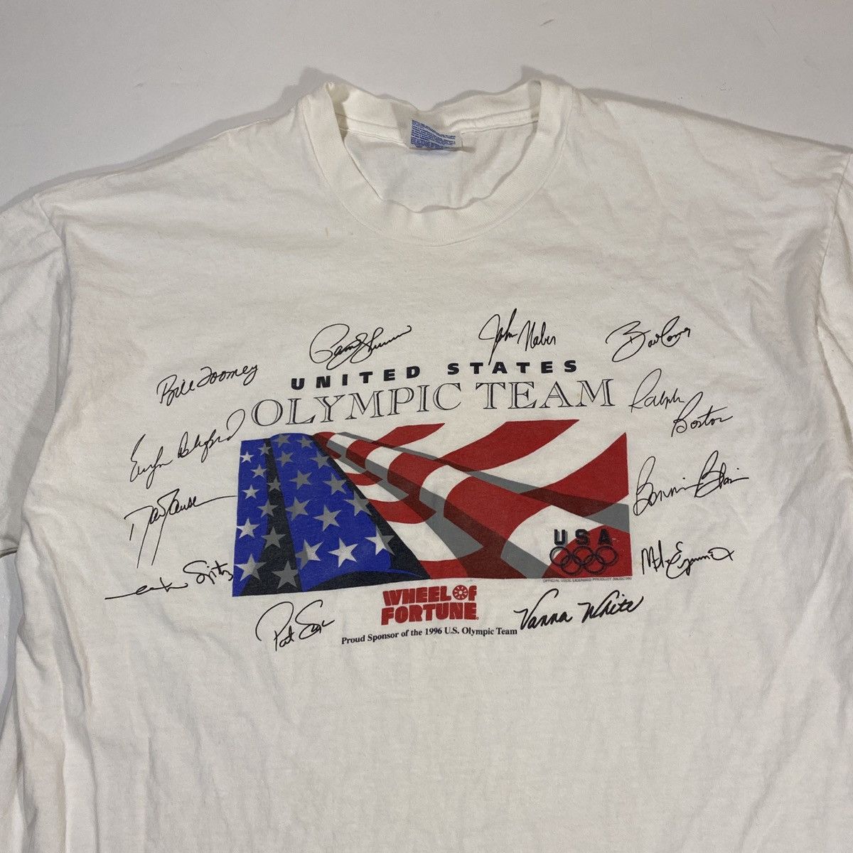 Hanes × USA Olympics × Vintage 90’s Olympics Signatures Tee Size US XL / EU 56 / 4 - 4 Thumbnail