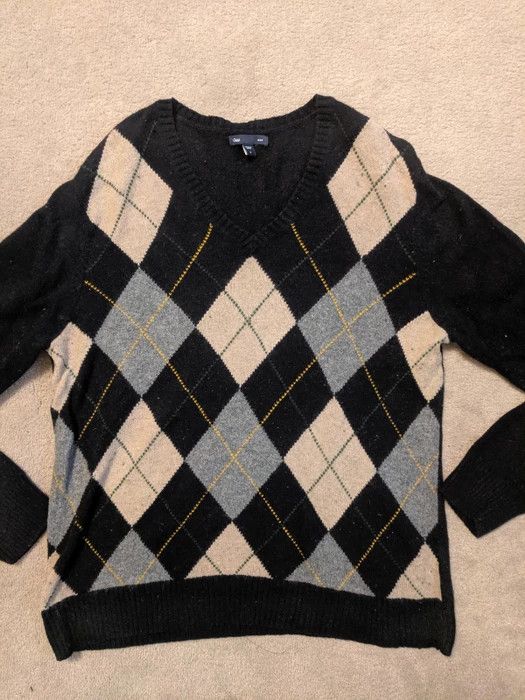 Gap Argyle Sweater Grailed