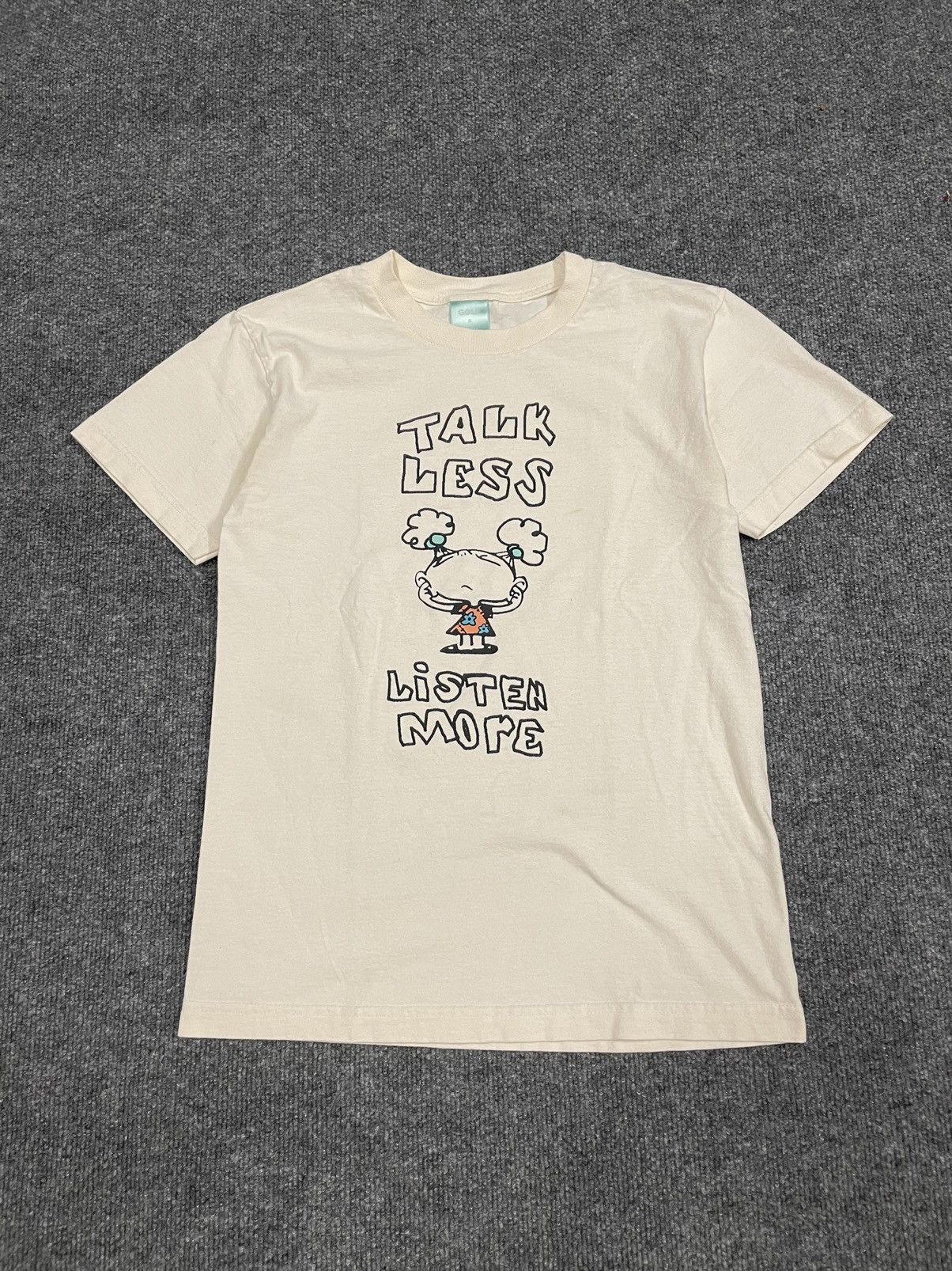 Odd Future Talk Less Listen More Golf Shirt Beige Tyler The Creator 