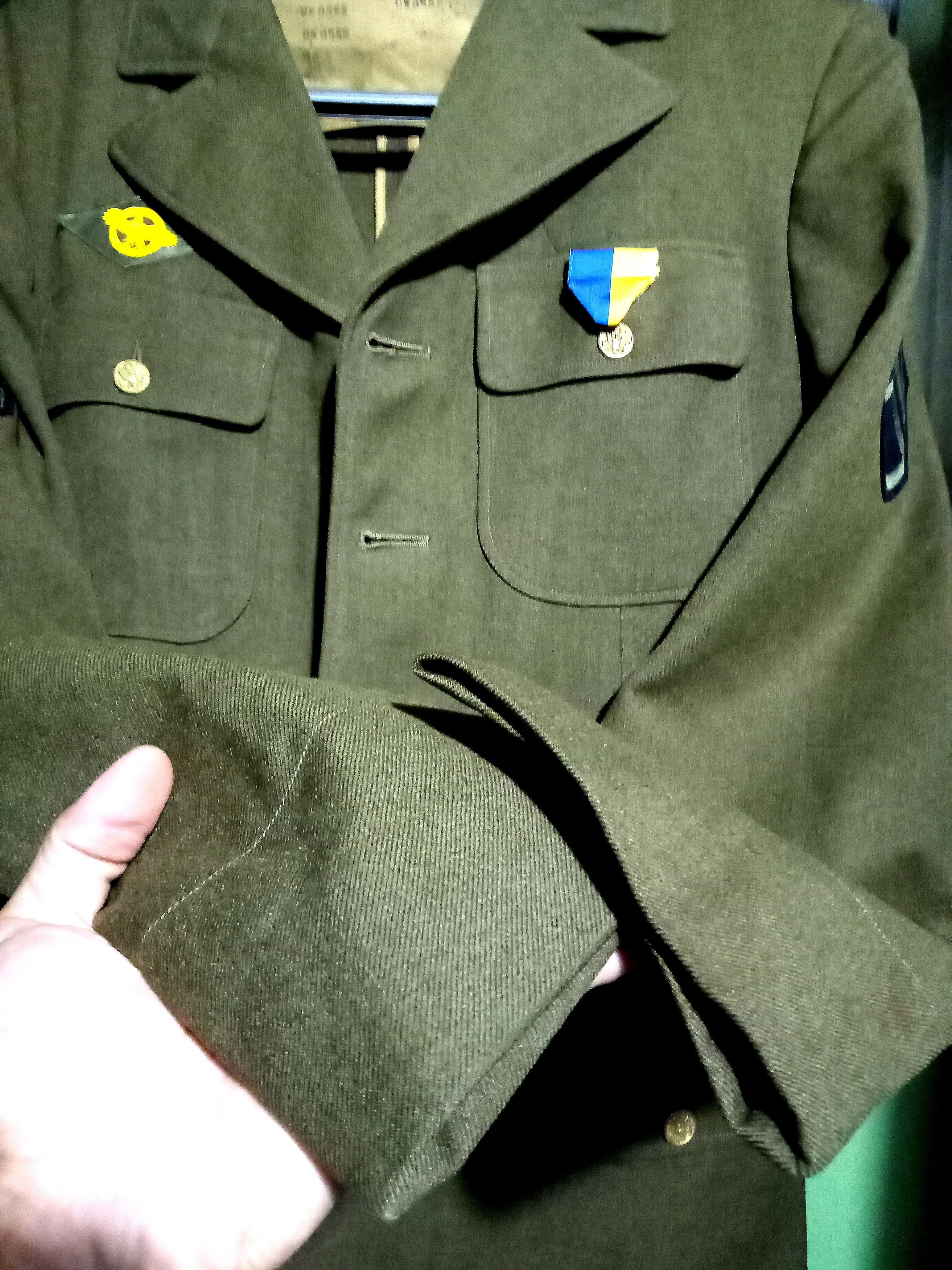 Vintage Vintage 80s US Airforce wool blazer suit patches wool ww2 Size 38L - 13 Thumbnail