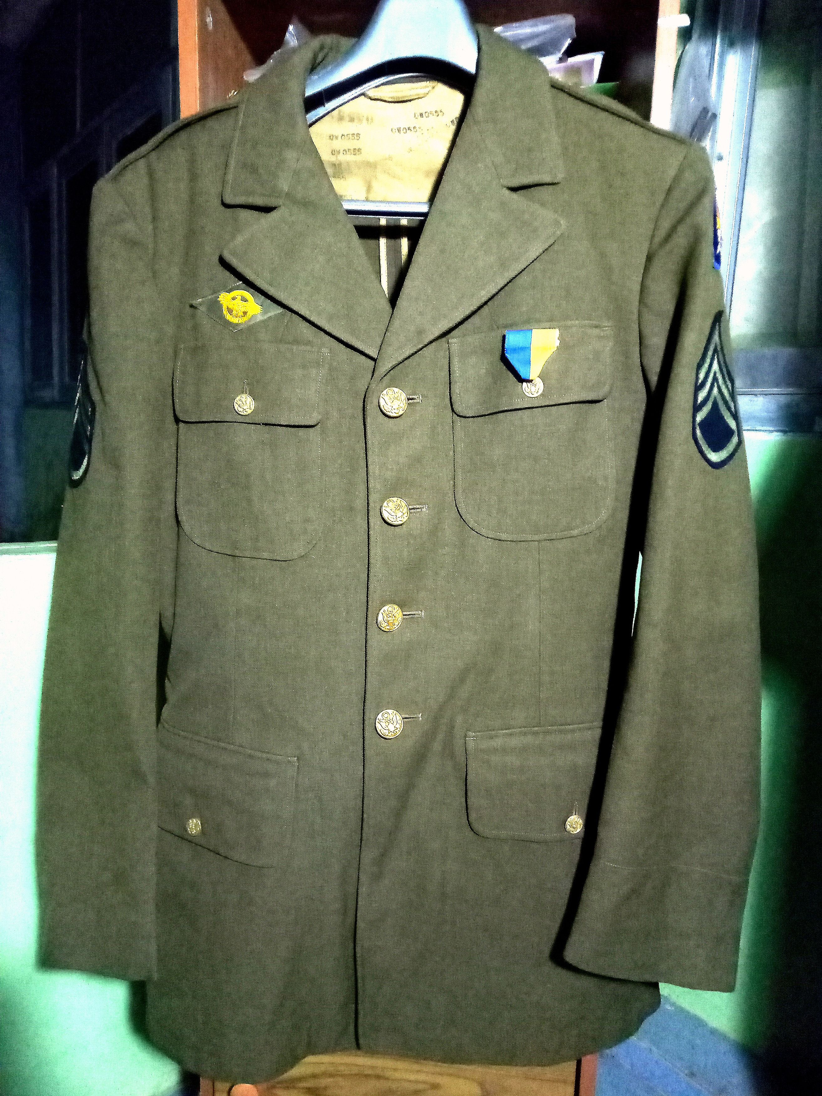 Vintage Vintage 80s US Airforce wool blazer suit patches wool ww2 Size 38L - 1 Thumbnail