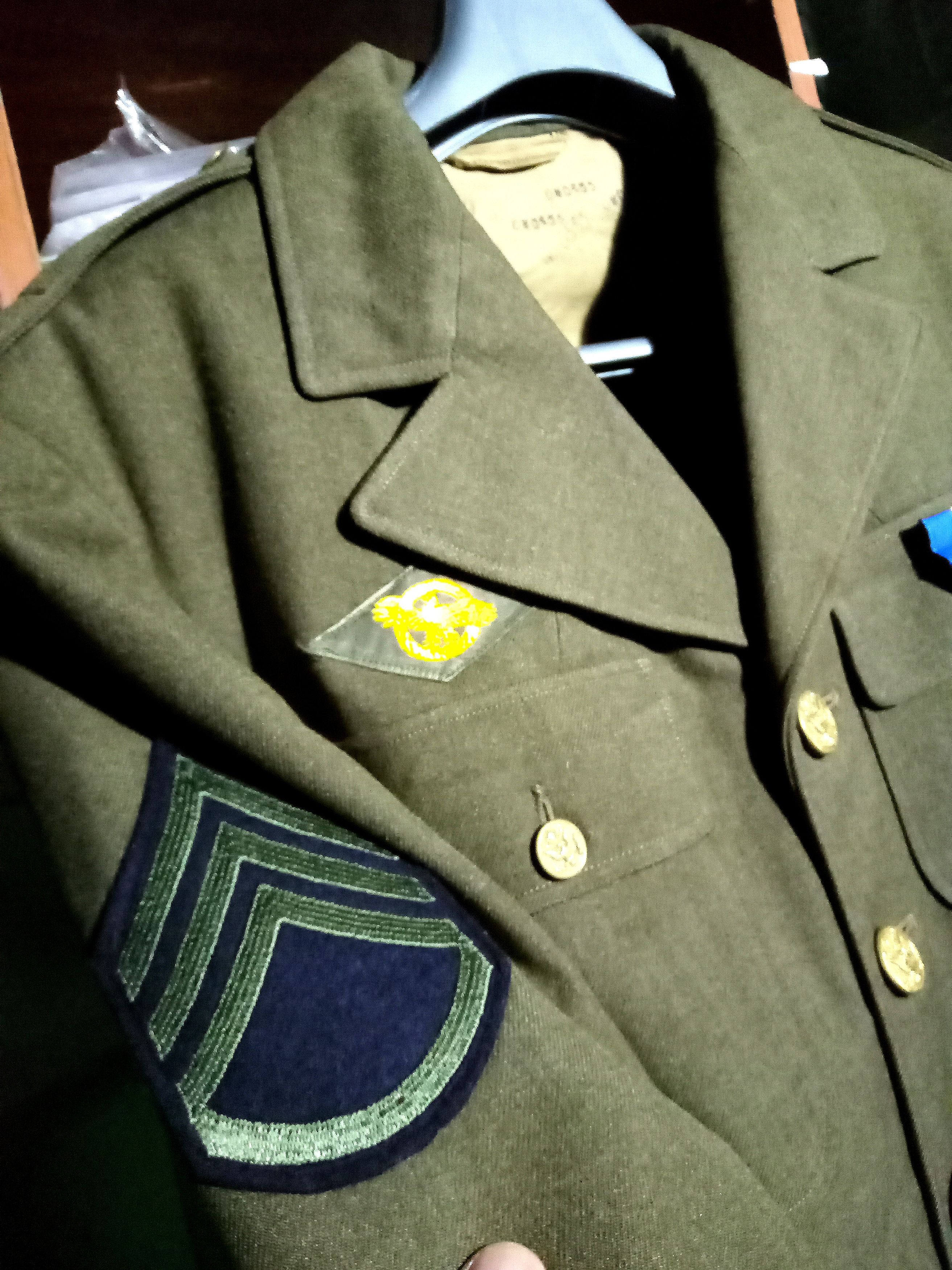 Vintage Vintage 80s US Airforce wool blazer suit patches wool ww2 Size 38L - 5 Thumbnail