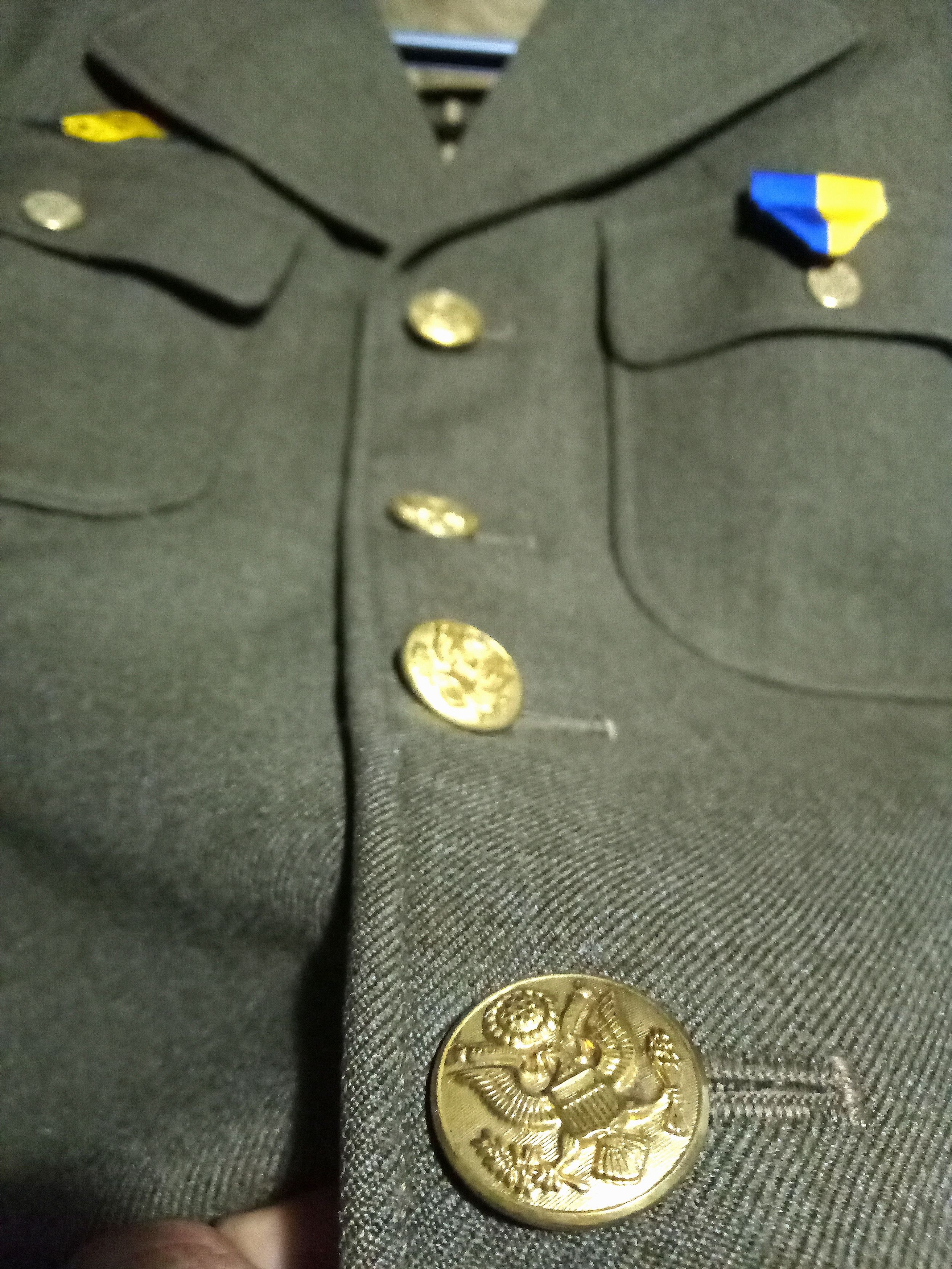 Vintage Vintage 80s US Airforce wool blazer suit patches wool ww2 Size 38L - 10 Thumbnail