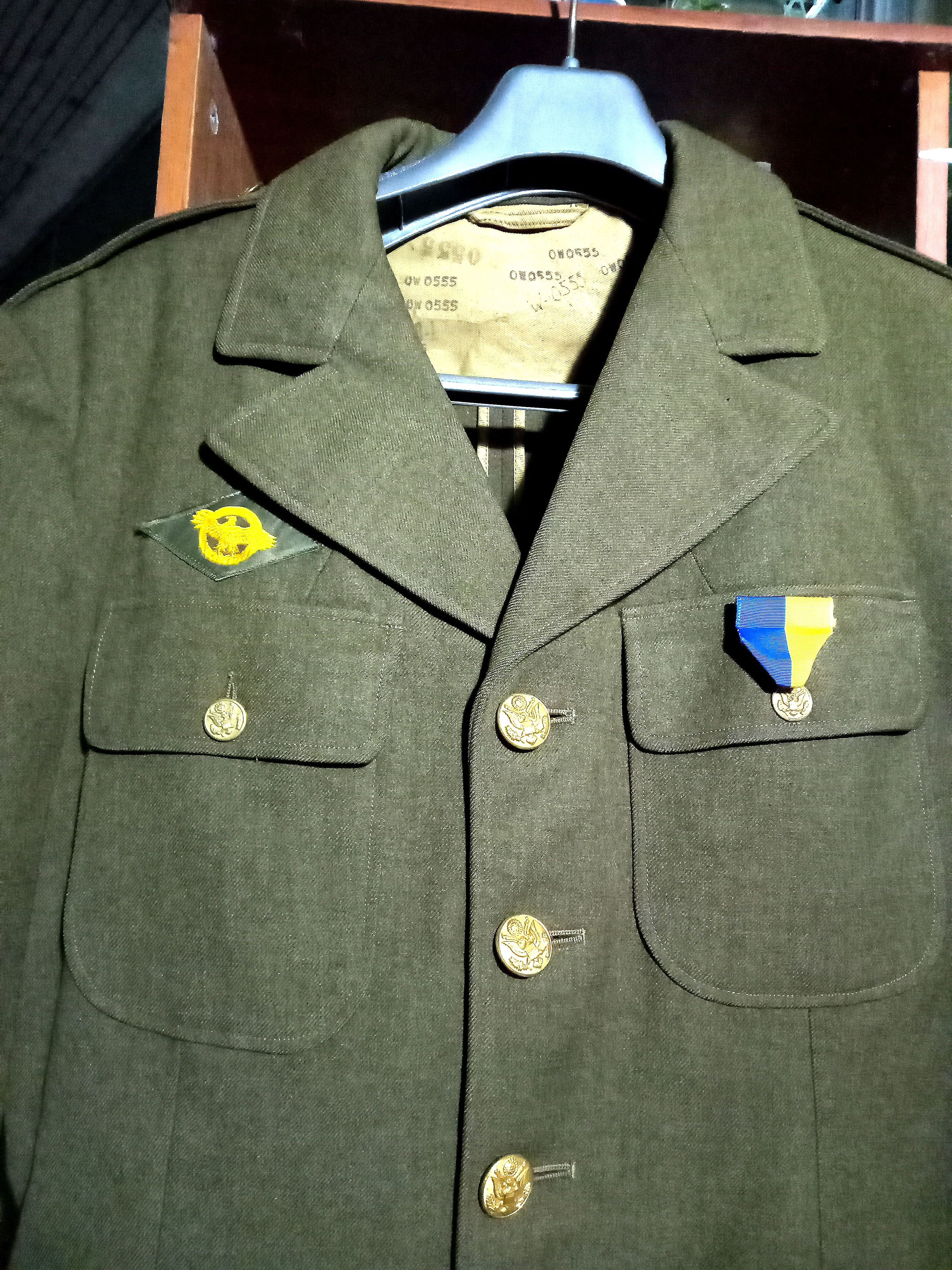 Vintage Vintage 80s US Airforce wool blazer suit patches wool ww2 Size 38L - 3 Thumbnail