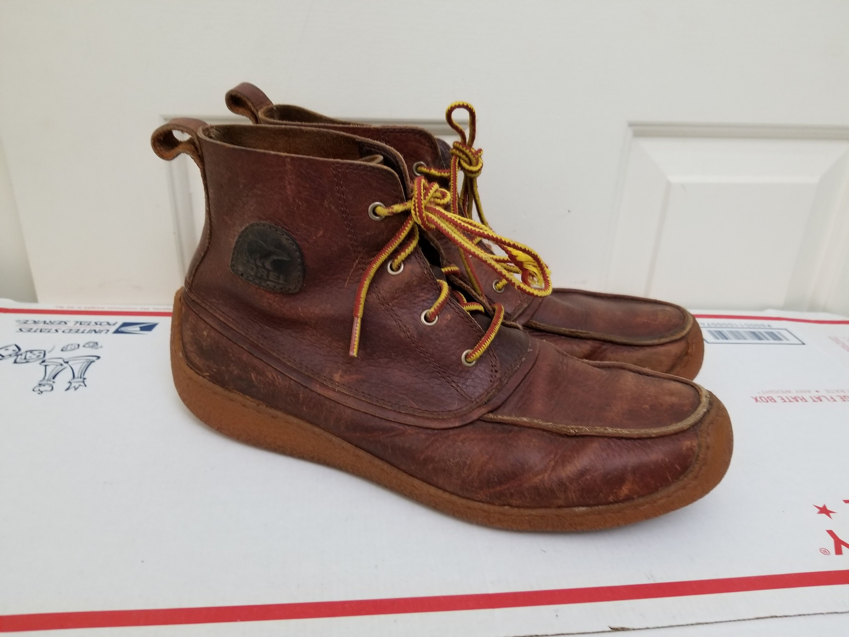 SOREL Sorel Chugalug Chukka Boots Brown Leather Lace Up 11 