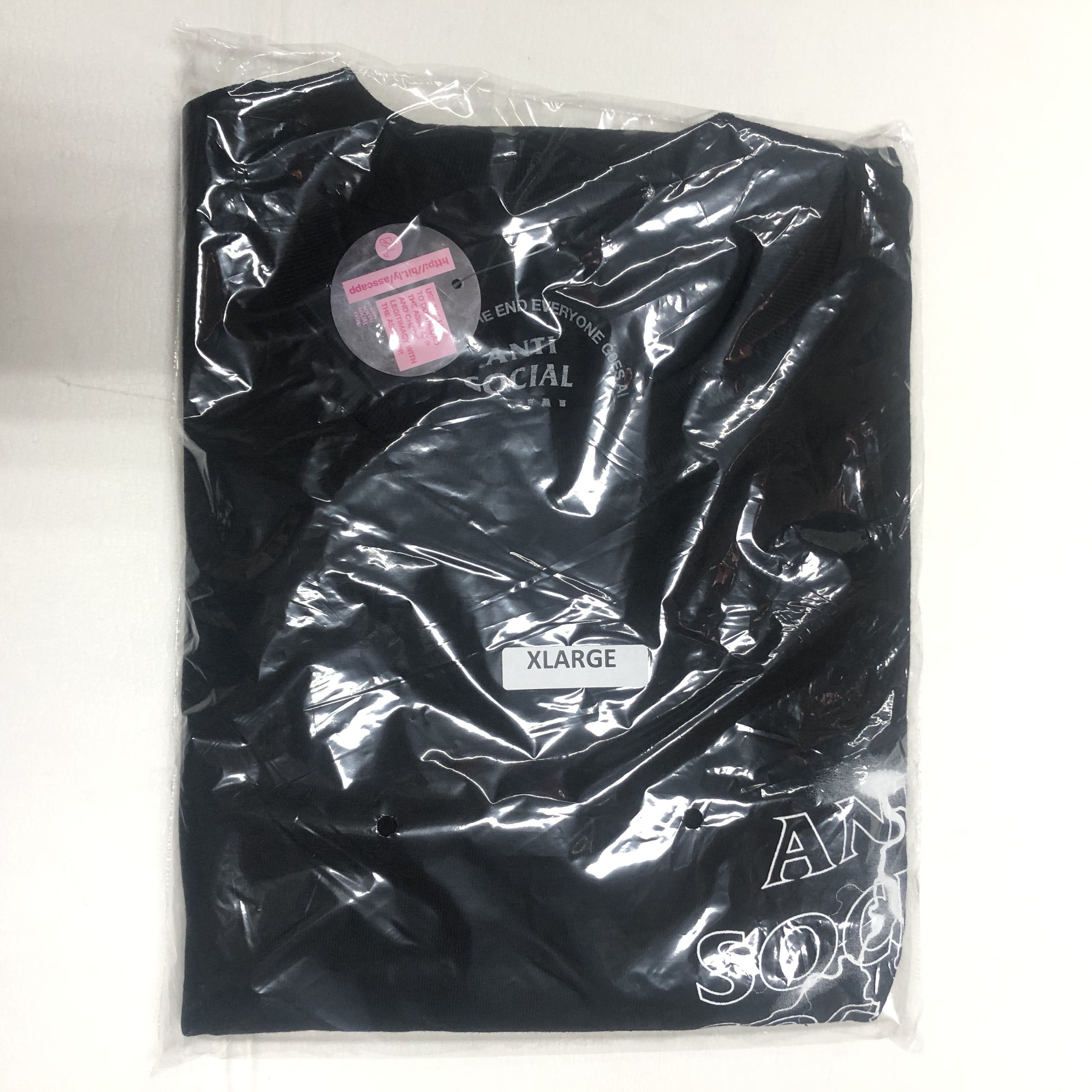 Anti Social Social Club × Members Only DS 3M reflect ASSC Twisted Black Tee FTP FOG CDG BAPE KITH Size US XL / EU 56 / 4 - 2 Thumbnail