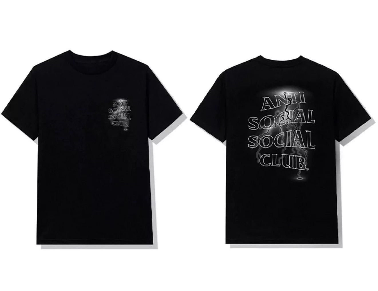 DS 3M reflect ASSC Twisted Black Tee FTP FOG CDG BAPE KITH
