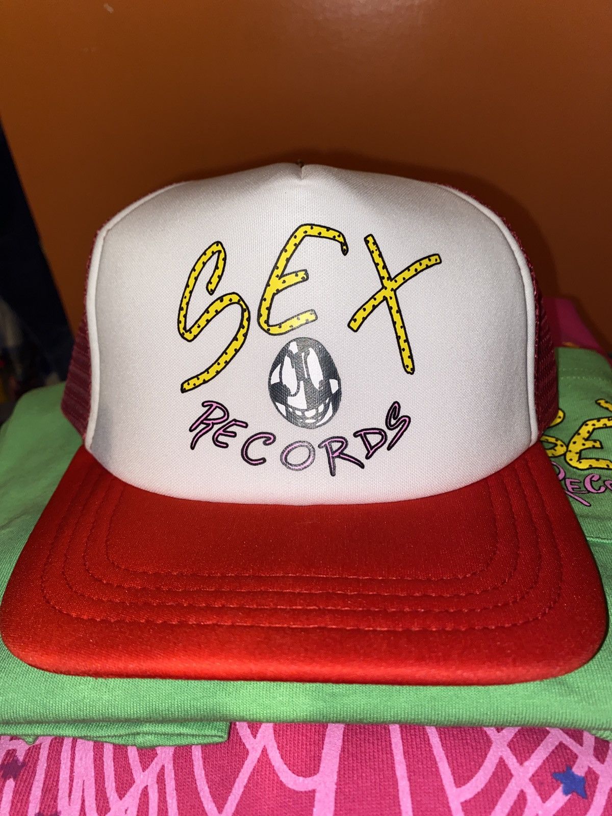 Chrome Hearts Chrome Hearts Sex Records Trucker Hat | Grailed