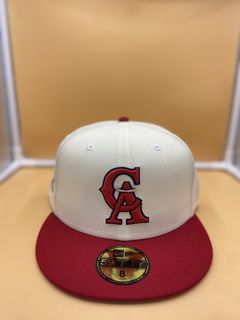 California Angels COOPERPACK Red-Navy Fitted Hat by New Era