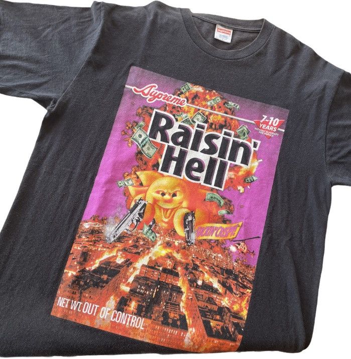 Supreme raisin hell outlet t shirt