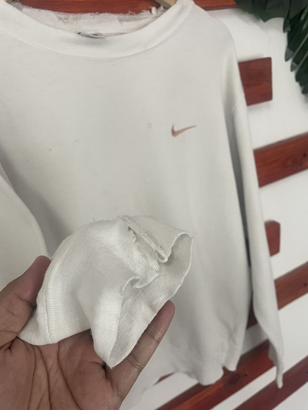Nike × Vintage Vintage Nike Swoosh Distress Travis Scott style Size US M / EU 48-50 / 2 - 10 Thumbnail
