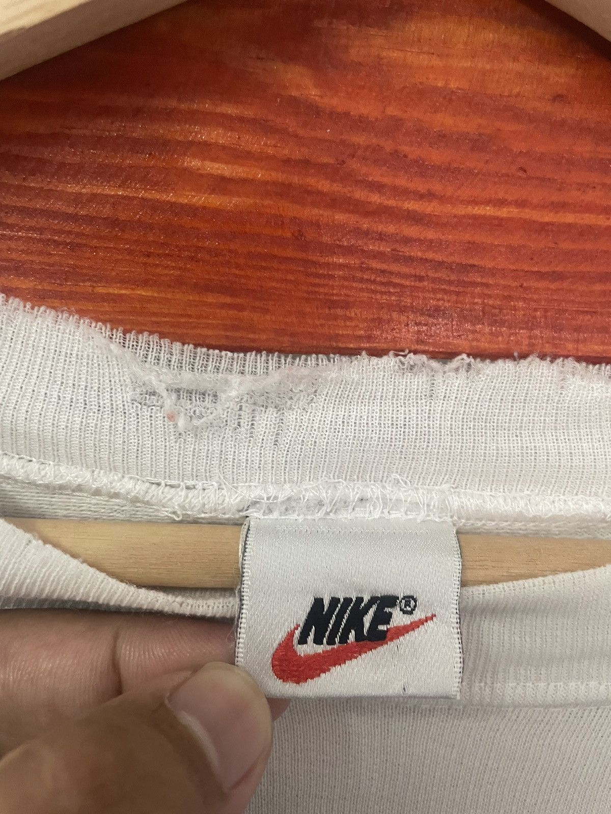 Nike × Vintage Vintage Nike Swoosh Distress Travis Scott style Size US M / EU 48-50 / 2 - 7 Thumbnail