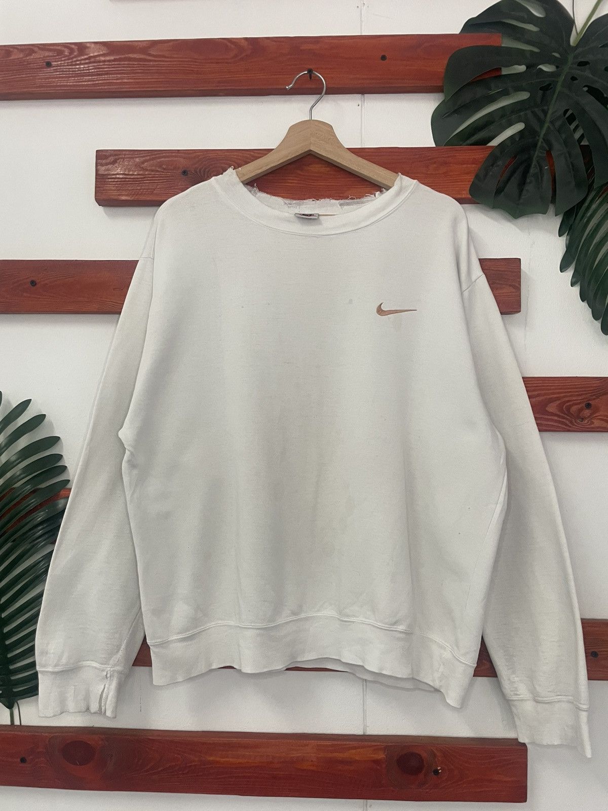 Nike × Vintage Vintage Nike Swoosh Distress Travis Scott style Size US M / EU 48-50 / 2 - 1 Thumbnail