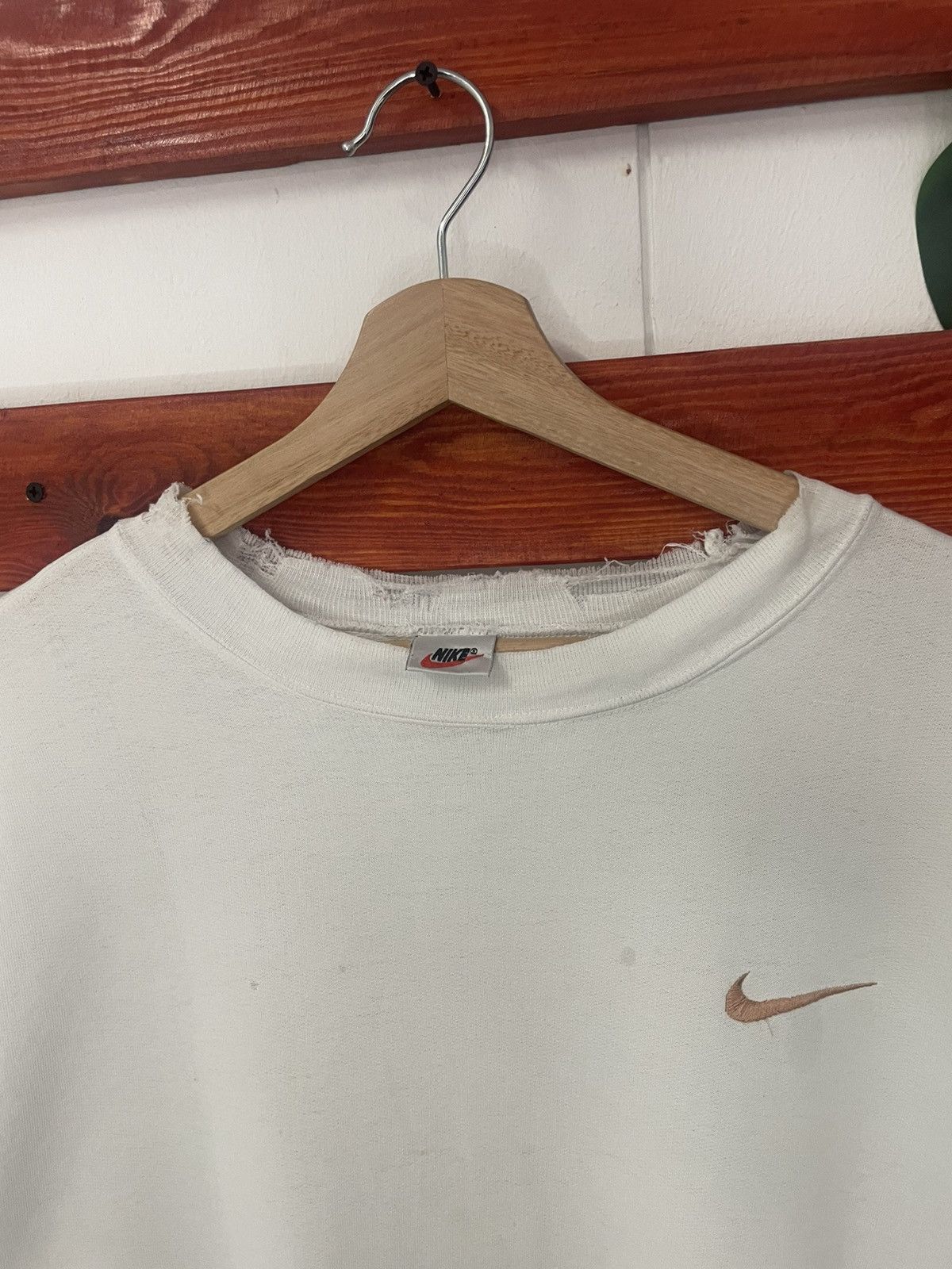 Nike × Vintage Vintage Nike Swoosh Distress Travis Scott style Size US M / EU 48-50 / 2 - 5 Thumbnail