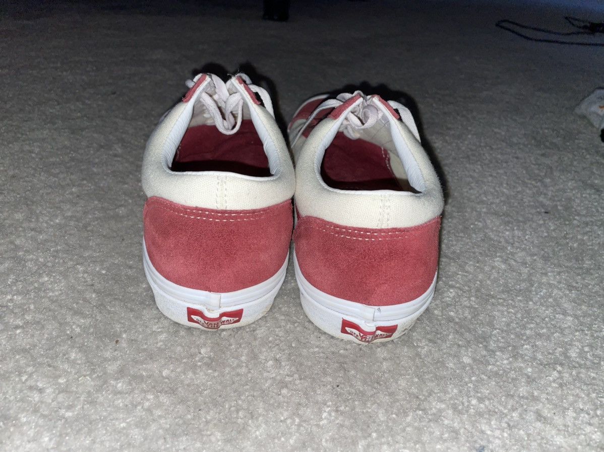 Vans Cream Red vans old skool size 11 Grailed