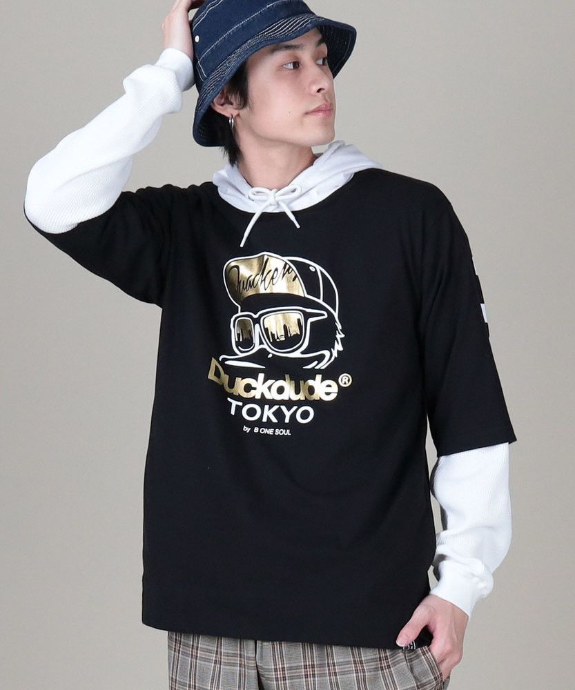 Japanese Brand NEW 3Q Duck Dude B One Soul hoodie shirt BLACK Size US M / EU 48-50 / 2 - 2 Thumbnail