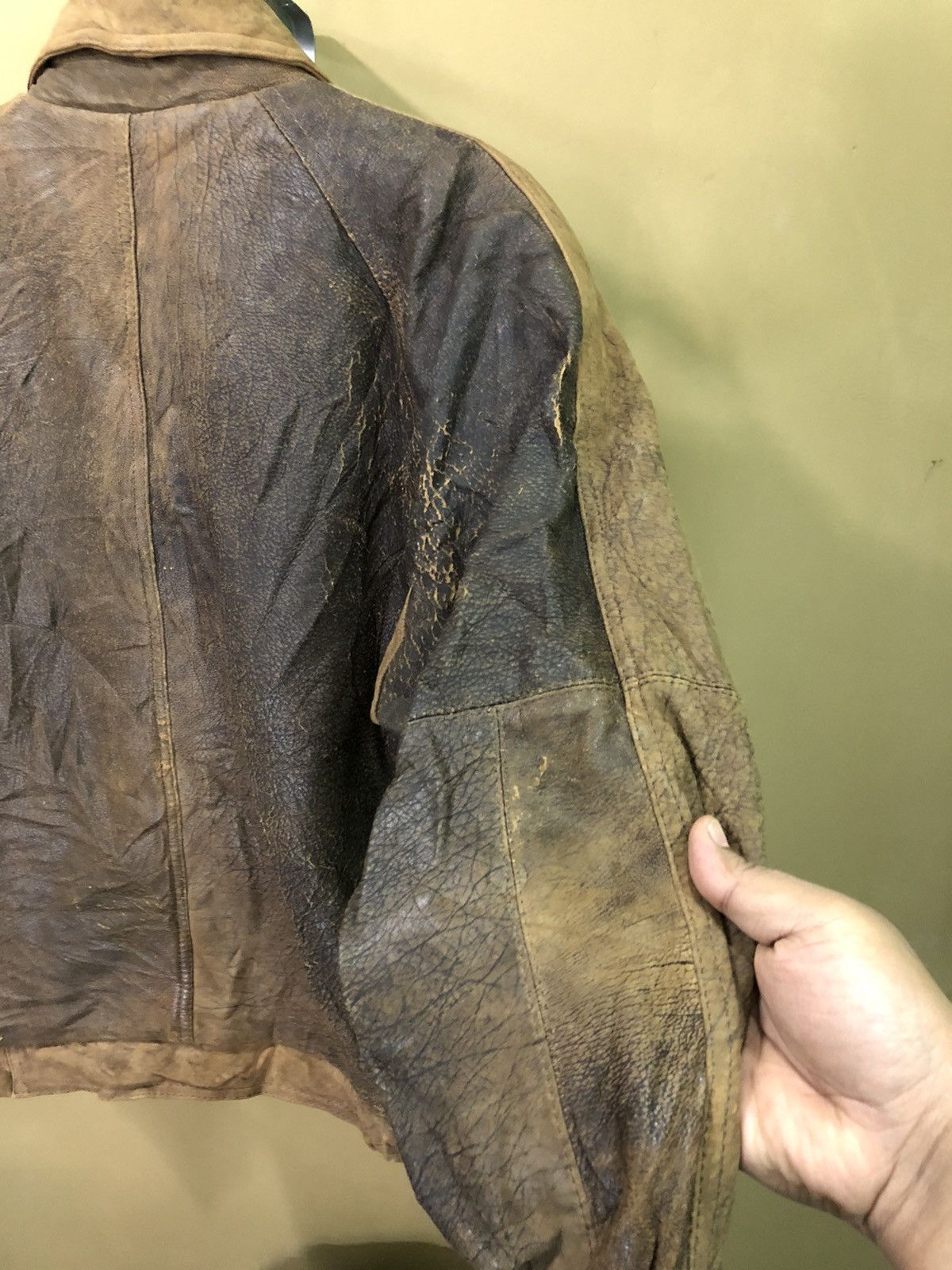Genuine Leather Vintage Leather Jacket Size US M / EU 48-50 / 2 - 5 Thumbnail