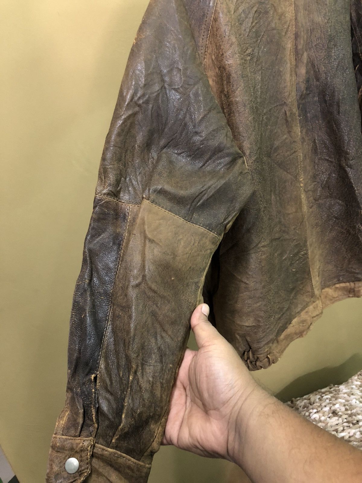 Genuine Leather Vintage Leather Jacket Size US M / EU 48-50 / 2 - 3 Thumbnail