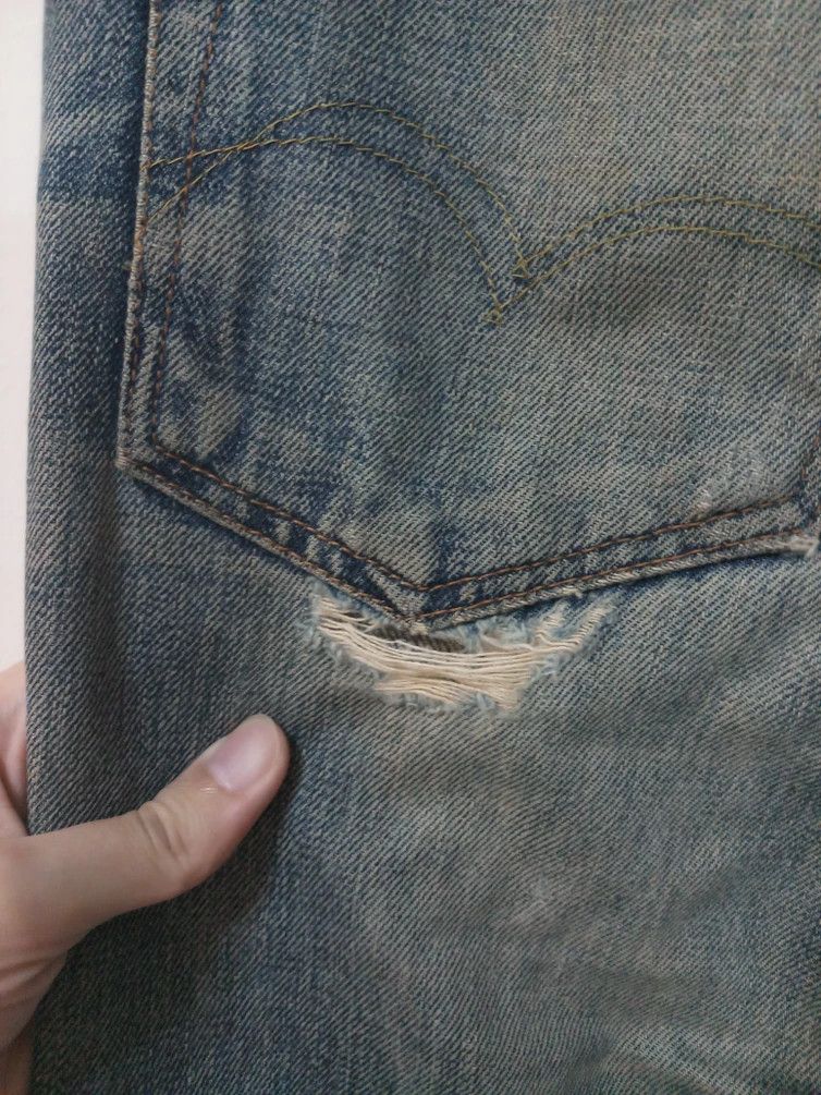 Studio D'Artisan Heavily-Distressed Studio D'Artisan SD-202 Selvedge Size US 30 / EU 46 - 4 Thumbnail