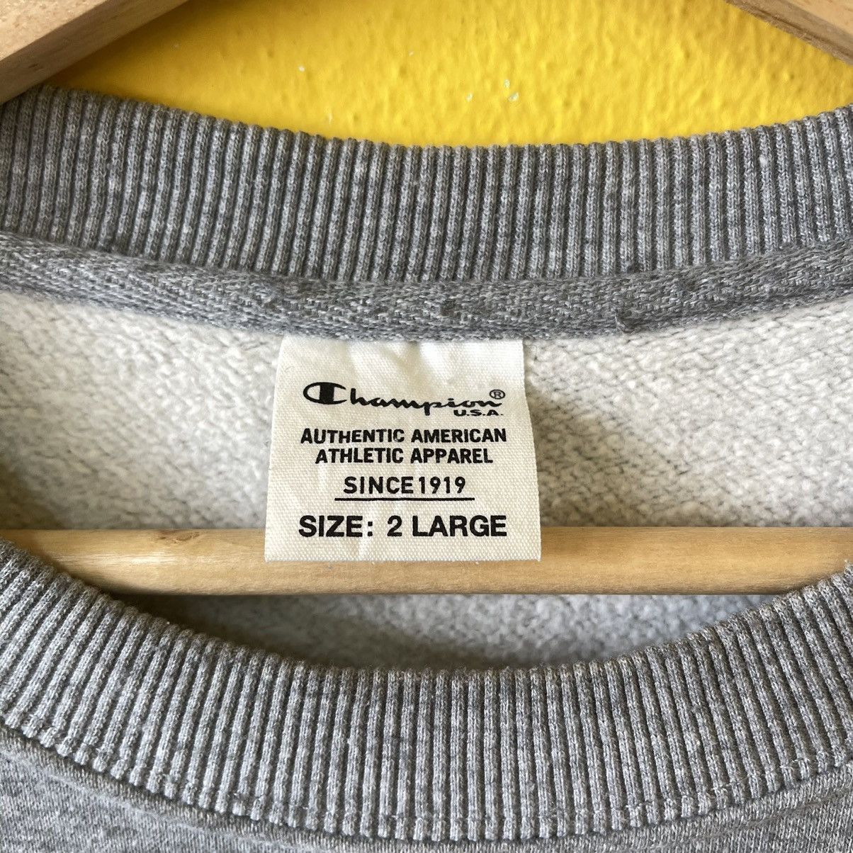 Champion Vintage 90’s Champion Big Logo Crewneck Sweatshirt Size XL Size US XL / EU 56 / 4 - 8 Thumbnail