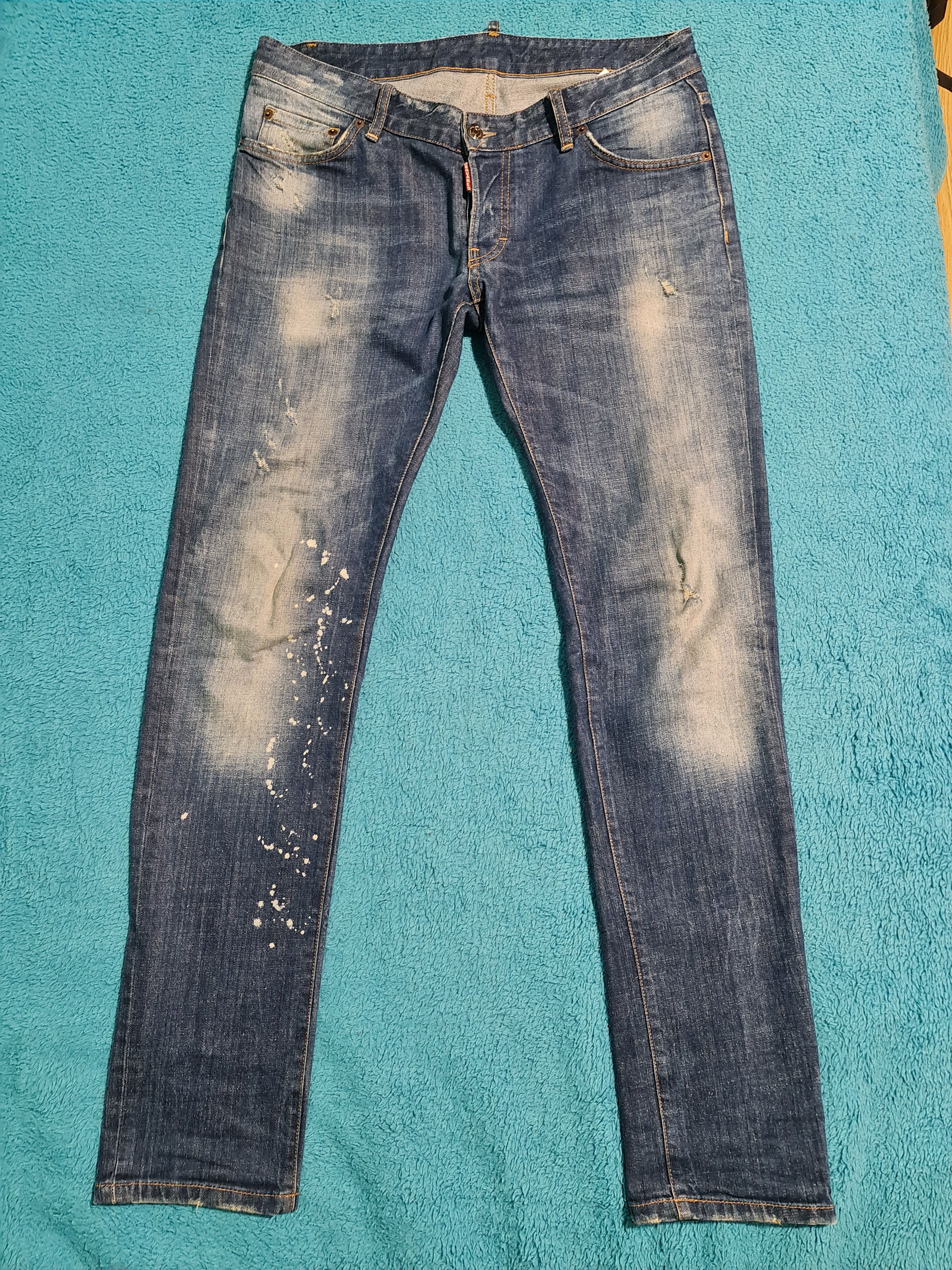 Dsquared2 Painted Dsquared2 Denim Pants Size US 34 / EU 50 - 1 Thumbnail