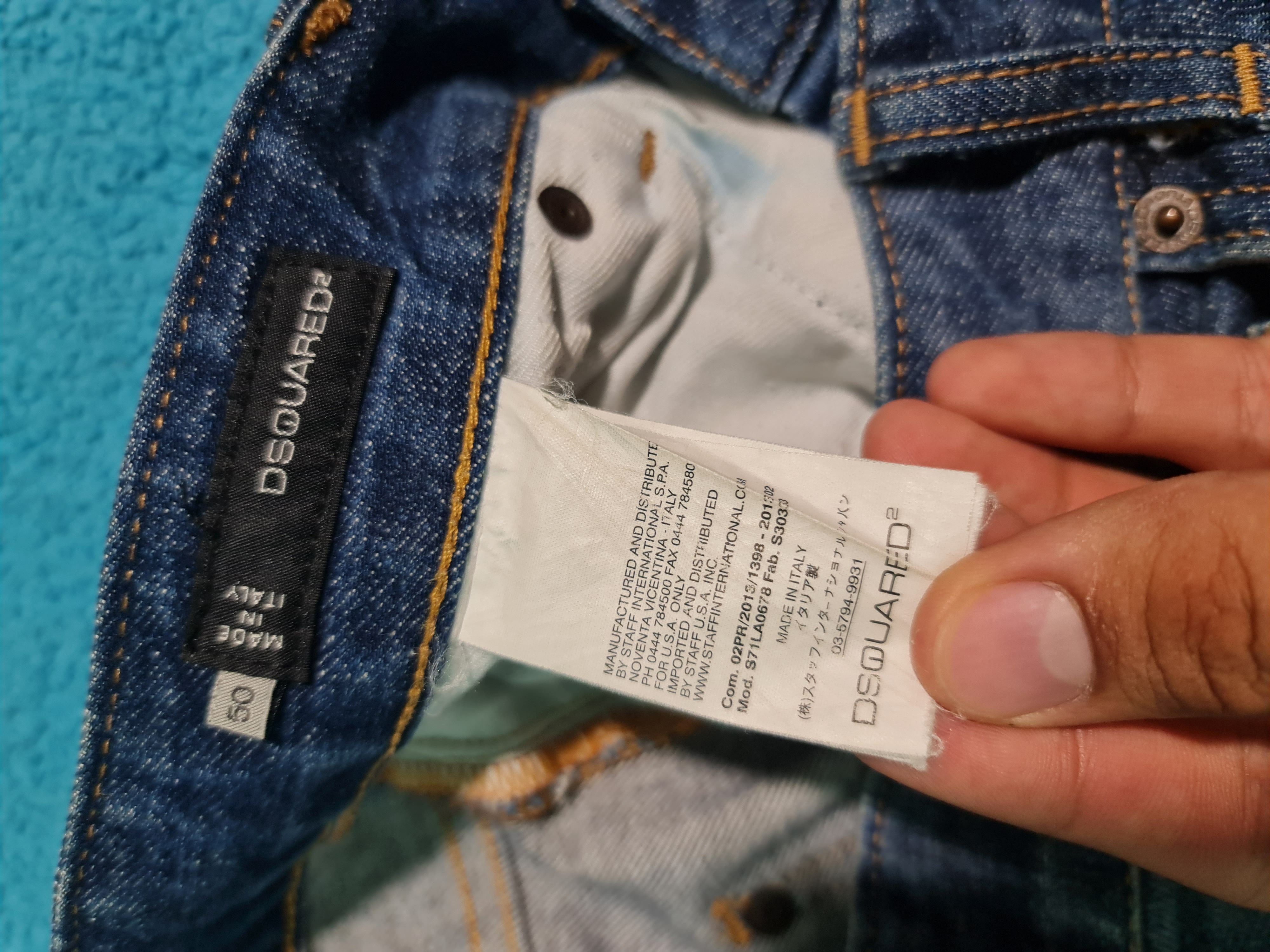 Dsquared2 Painted Dsquared2 Denim Pants Size US 34 / EU 50 - 6 Thumbnail