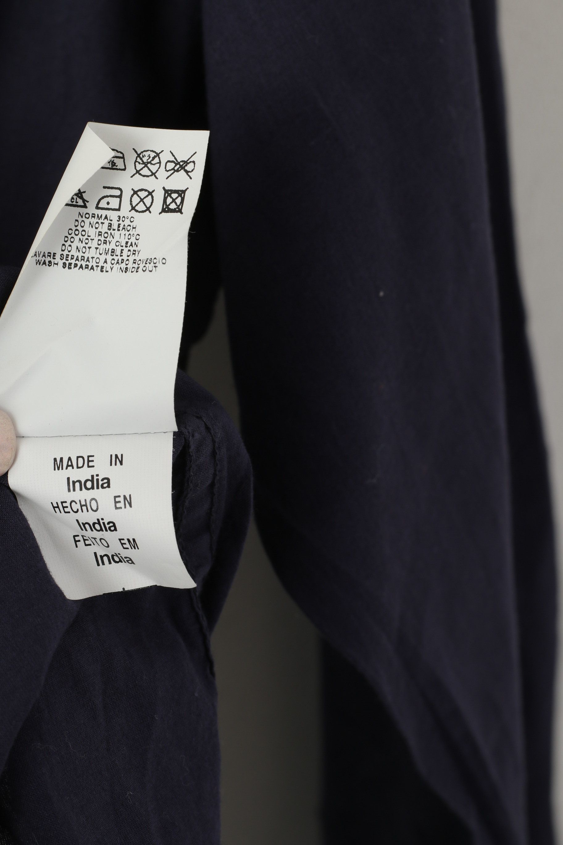 Moschino Moschino Jeans Men M Casual Shirt Navy Emroidered 2369 Size US M / EU 48-50 / 2 - 7 Thumbnail