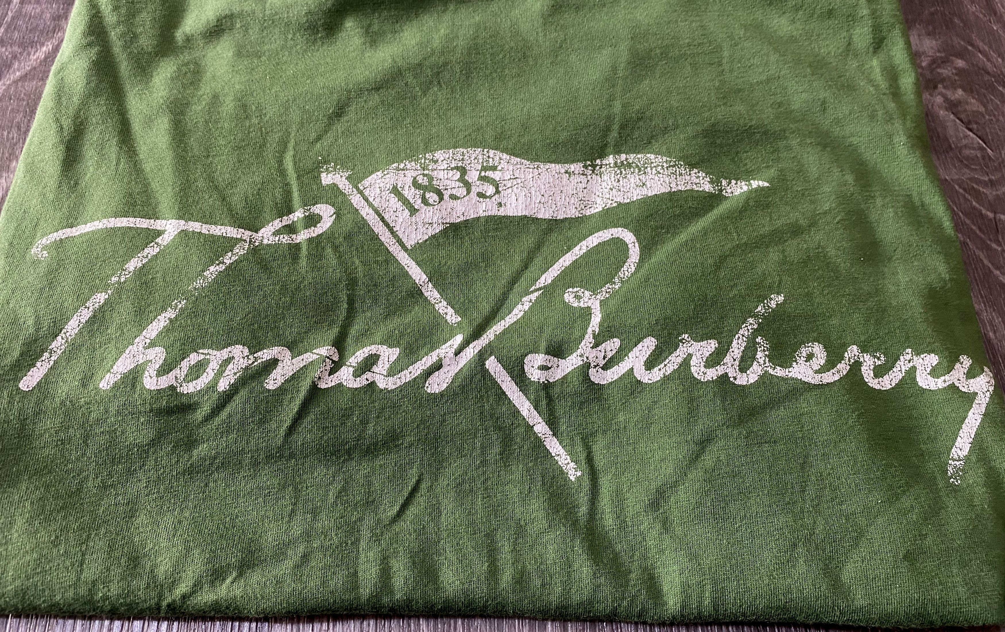 Burberry Thomas Burberry Big Logo Green Cotton Casual T-shirt Size US XXL / EU 58 / 5 - 6 Thumbnail
